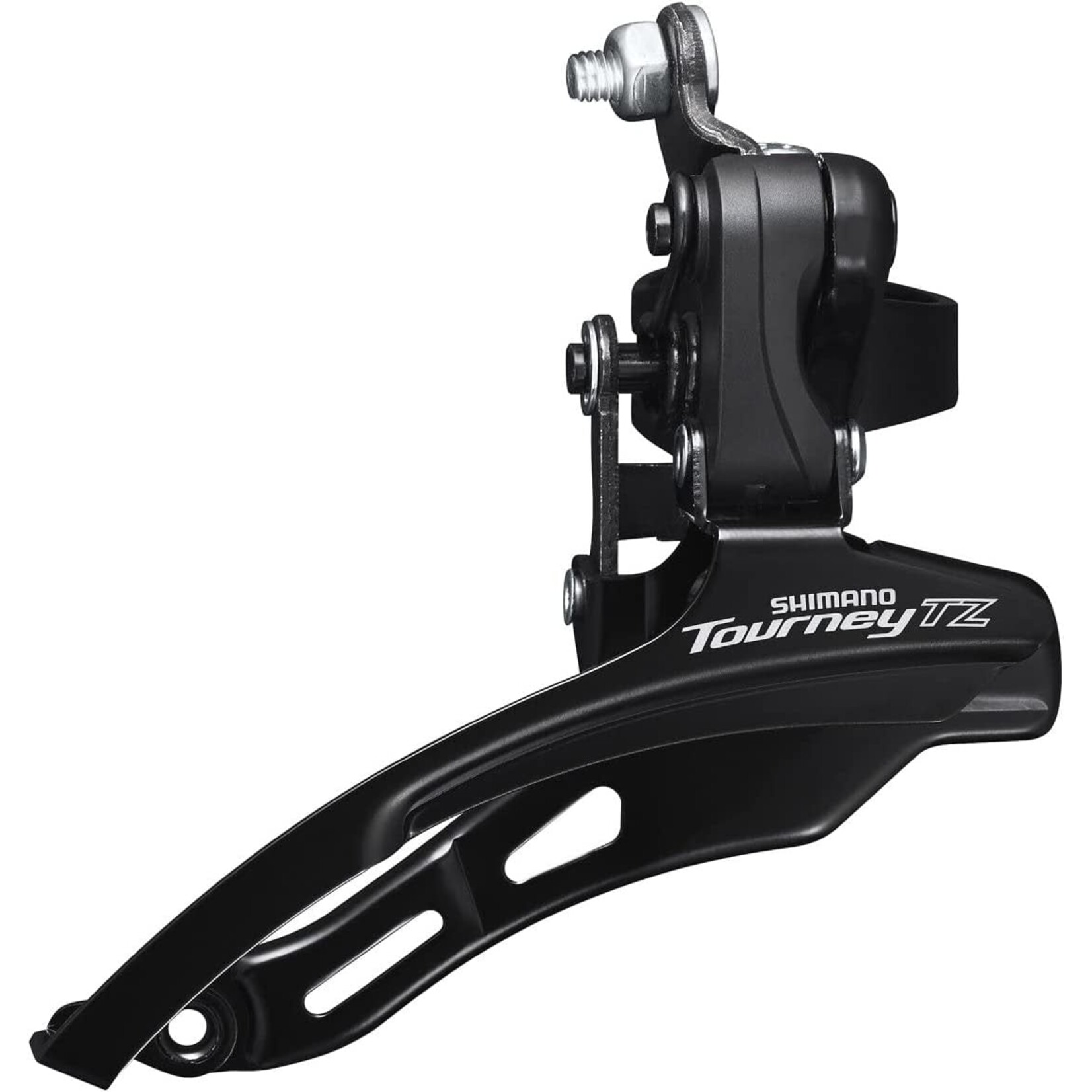Shimano Tourney / TY Shimano FD-TZ500 6-speed MTB front derailleur, down swing, down pull, 31.8mm, 66-69, 42T