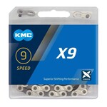 KMC KMC X9 Silver Grey 1/2 x 11/128 122 Links Chain