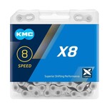 KMC KMC X8 8 Speed Chain 114 Link Silver