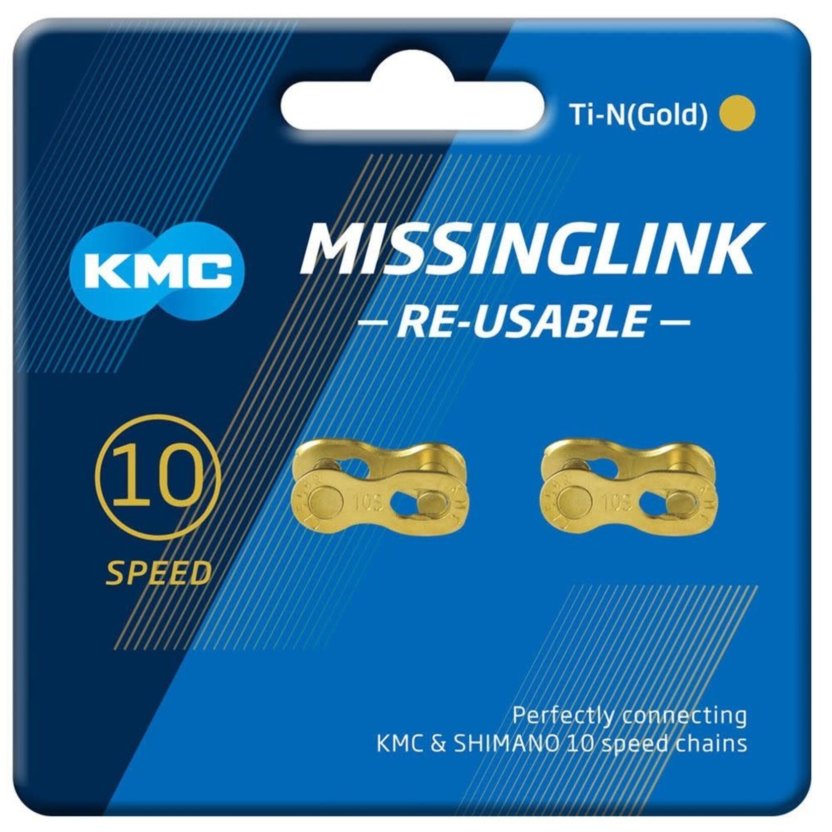KMC KMC 10speed Ti-N Gold Missing Link 5.88mm (x2) Re-Usable