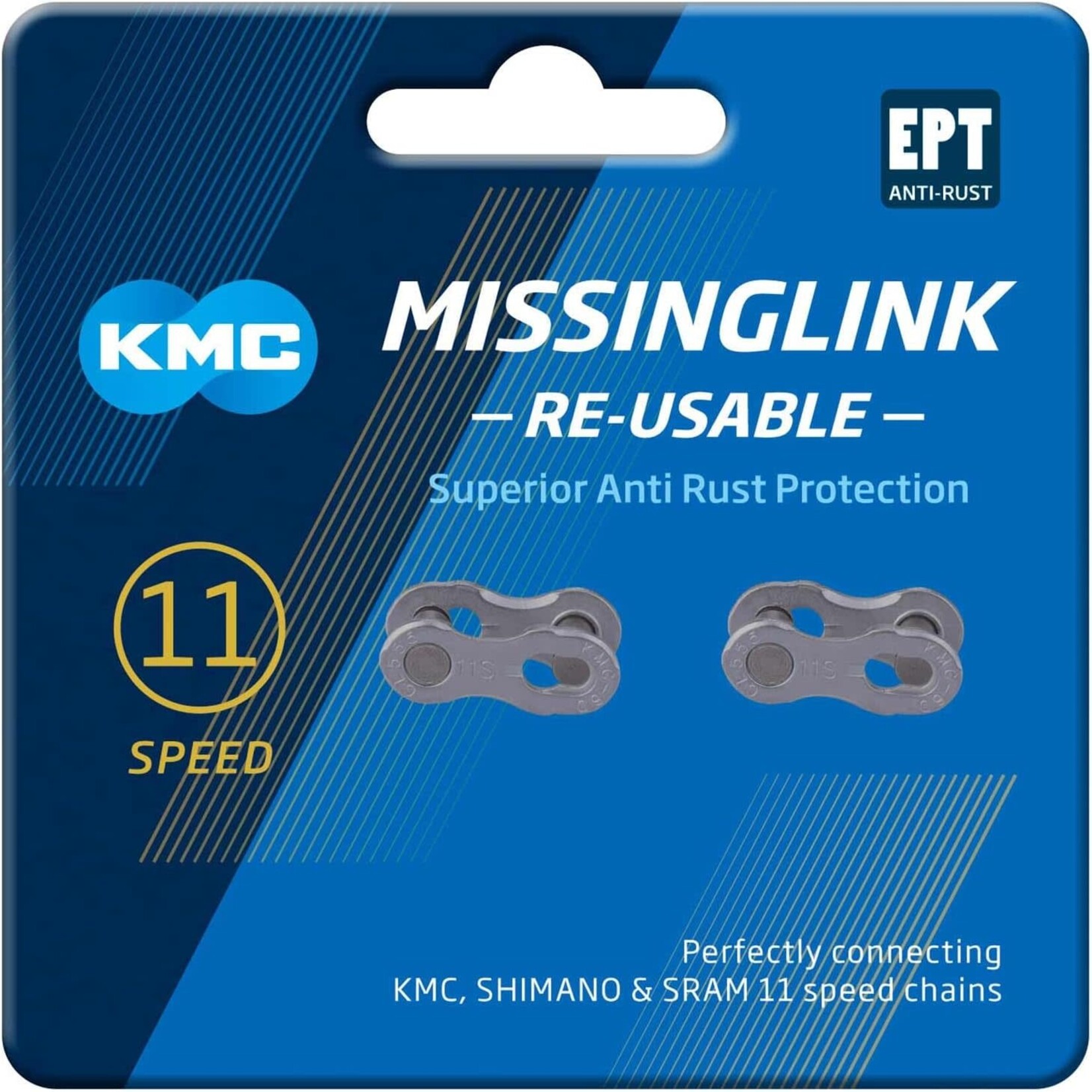 KMC KMC 11speed Silver EPT Missing Link Reusable 5.65mm (x2)