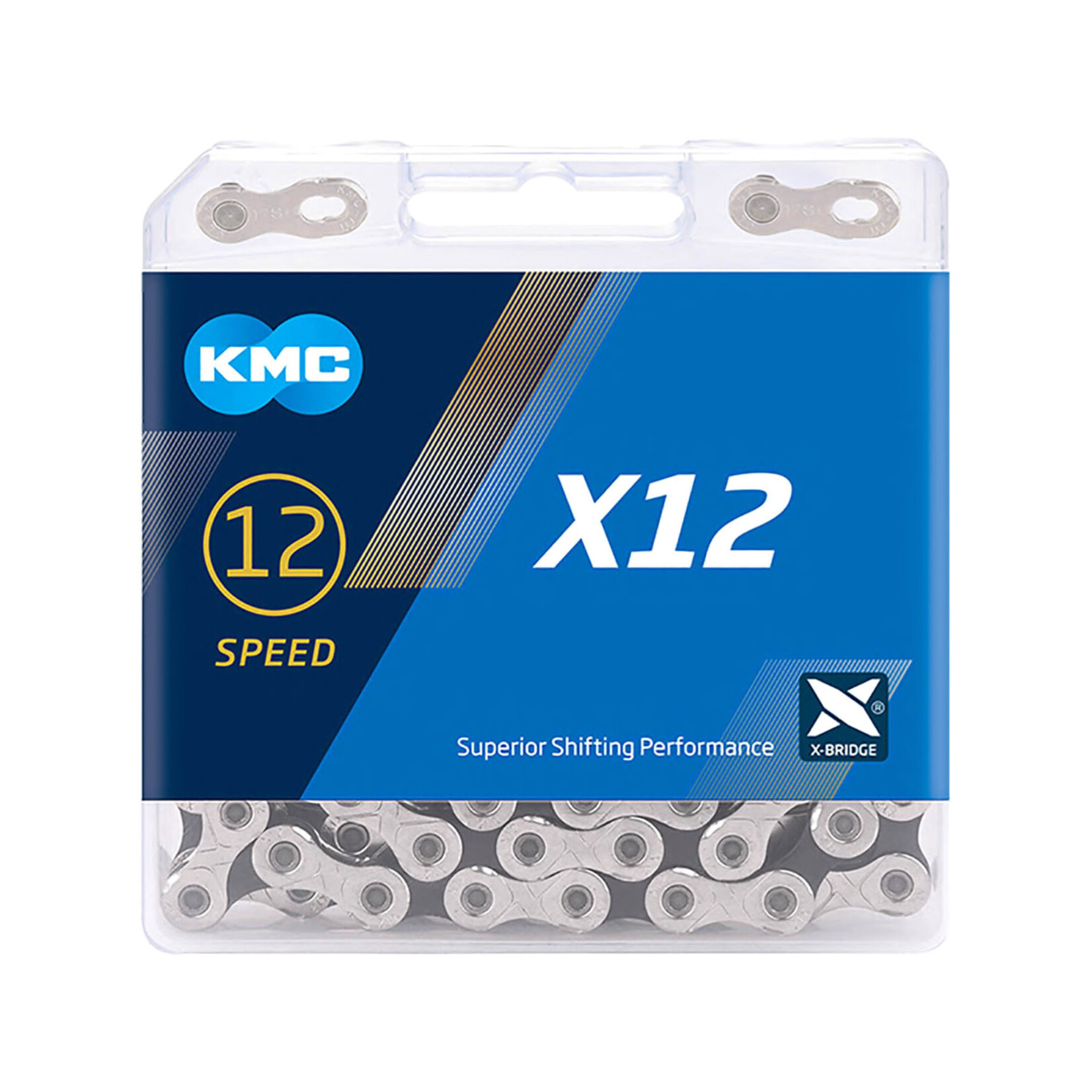 KMC KMC X12 12 Speed Chain 126 Link Silver/Black