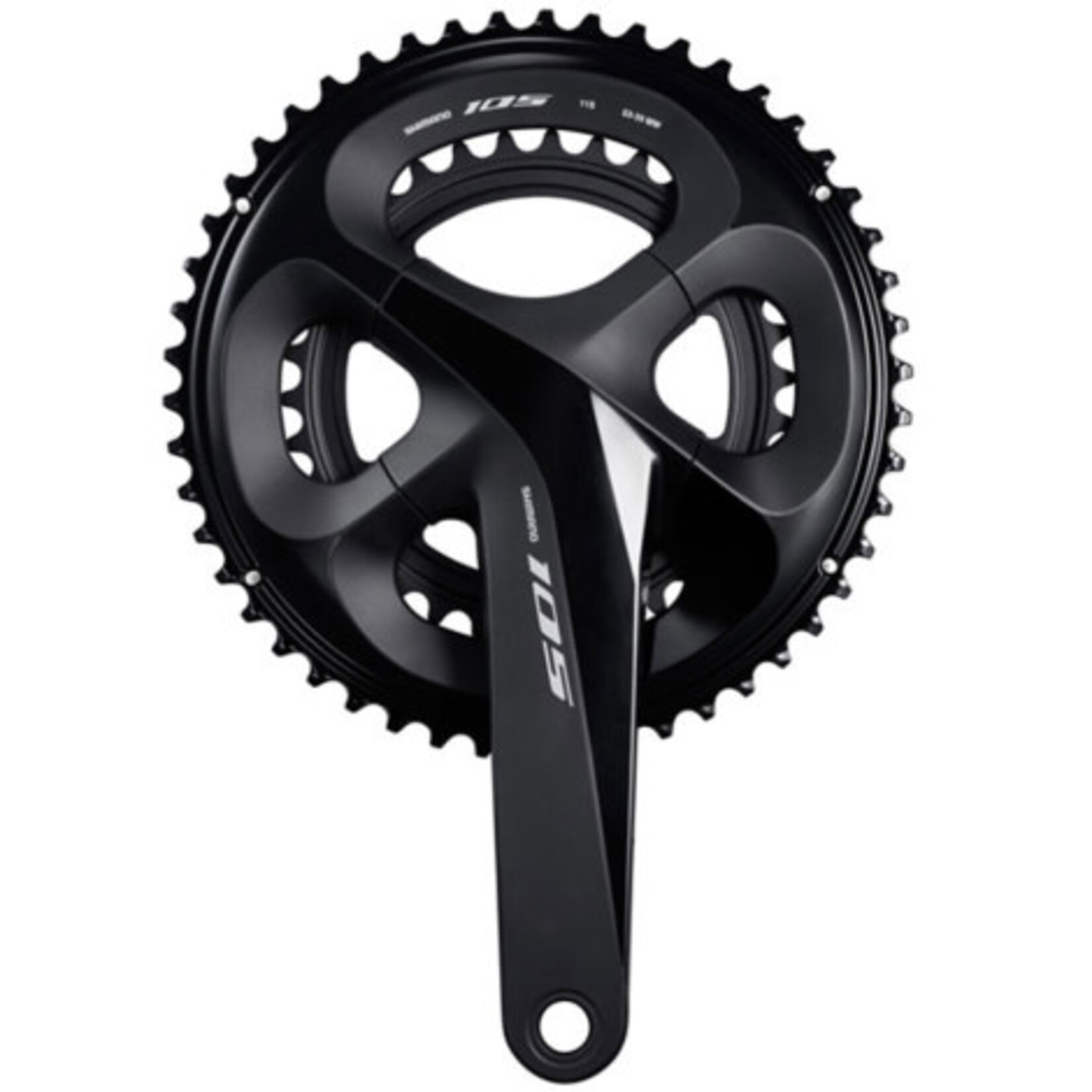 Shimano 105 Shimano FC-R7000 105 double chainset, HollowTech II 172.5 mm 50 / 34T, black