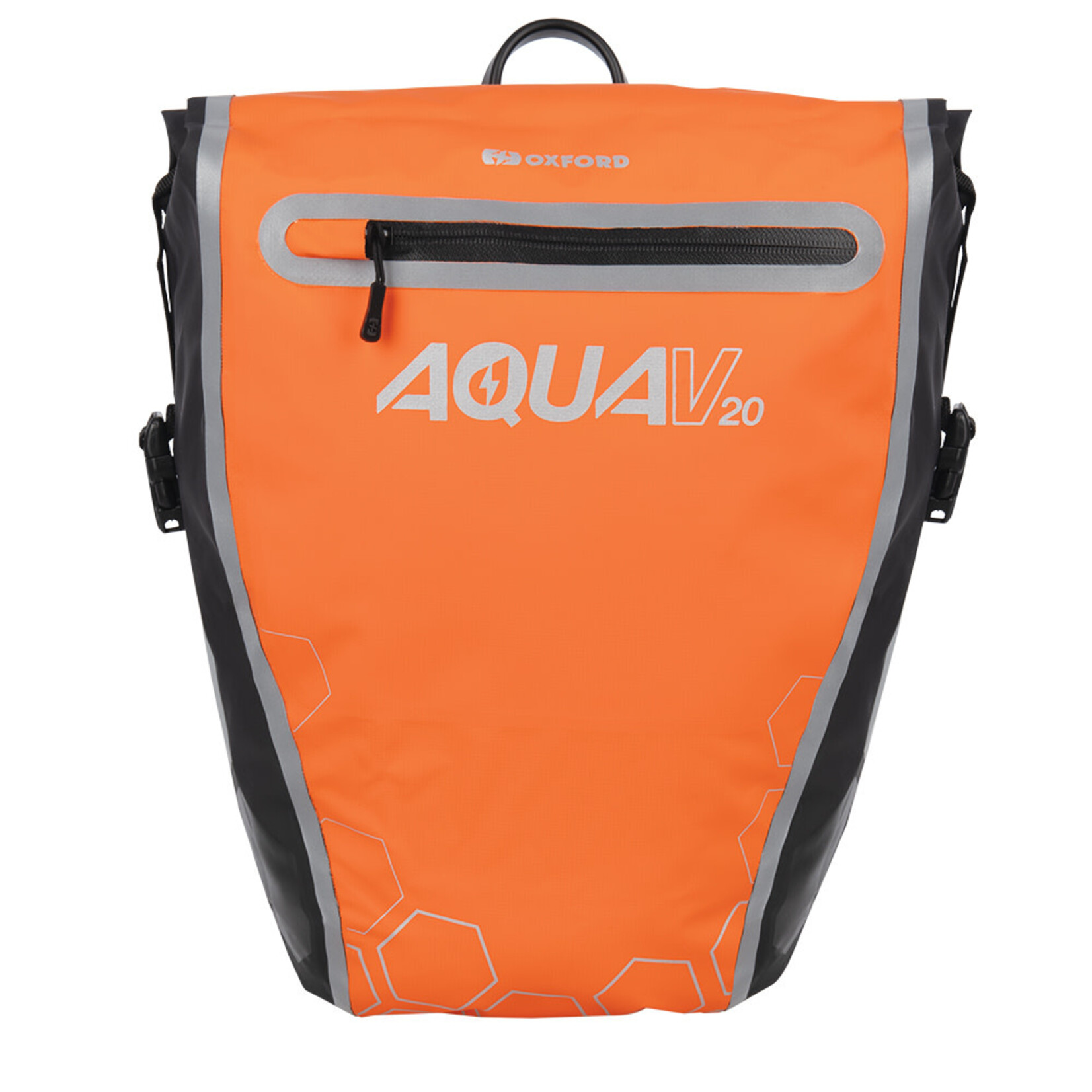 Oxford Oxford Aqua V20 Single QR Pannier Bag Orange/Black