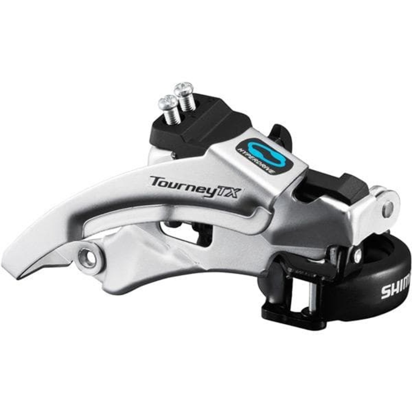Shimano Tourney / TY Shimano FD-TX800 Tourney TX front derailleur, top swing, dual pull, for 42/48T, 63-66
