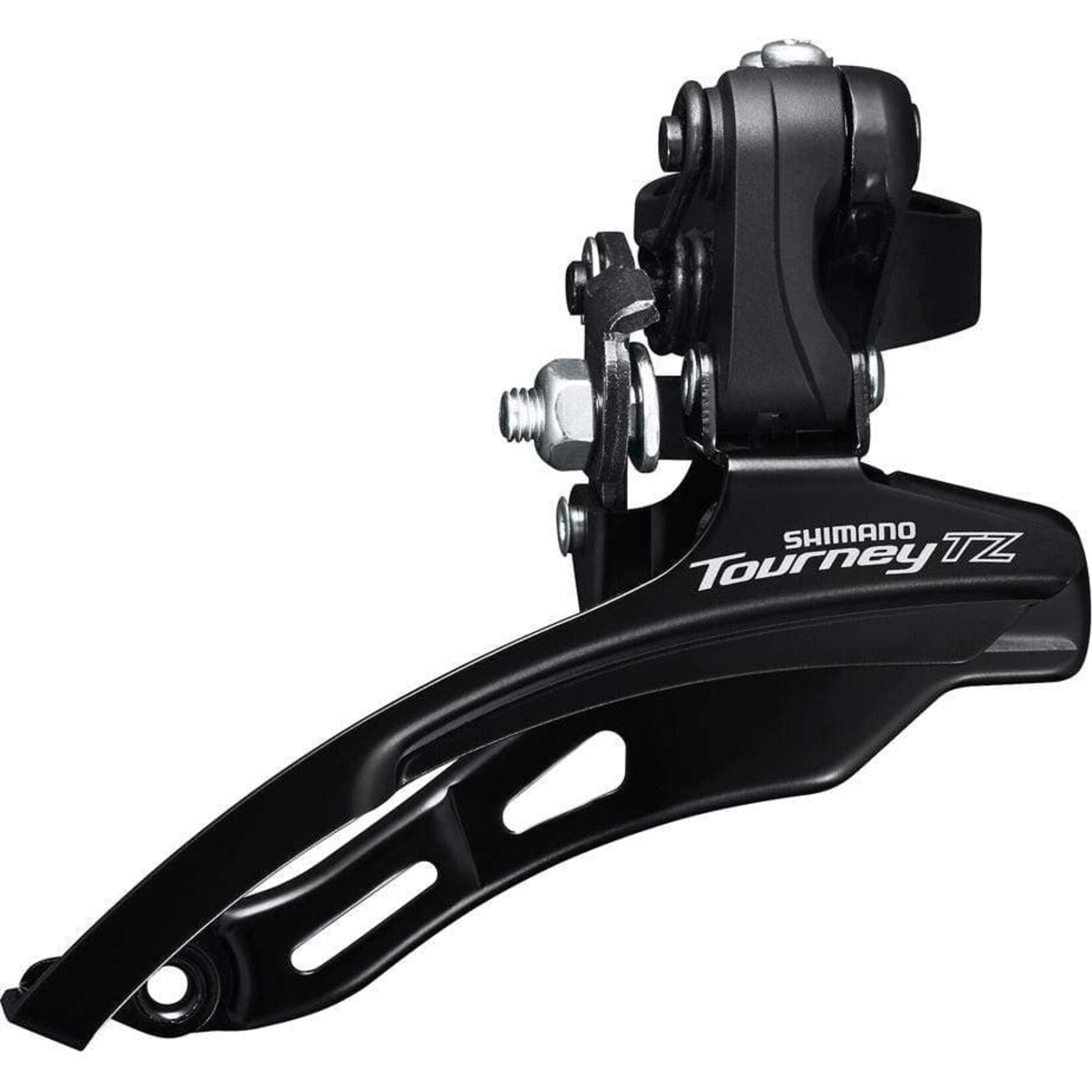 Shimano Tourney / TY Shimano FD-TZ510 6-speed MTB front derailleur, down swing, top pull, 28.6mm, 66-69, 48T