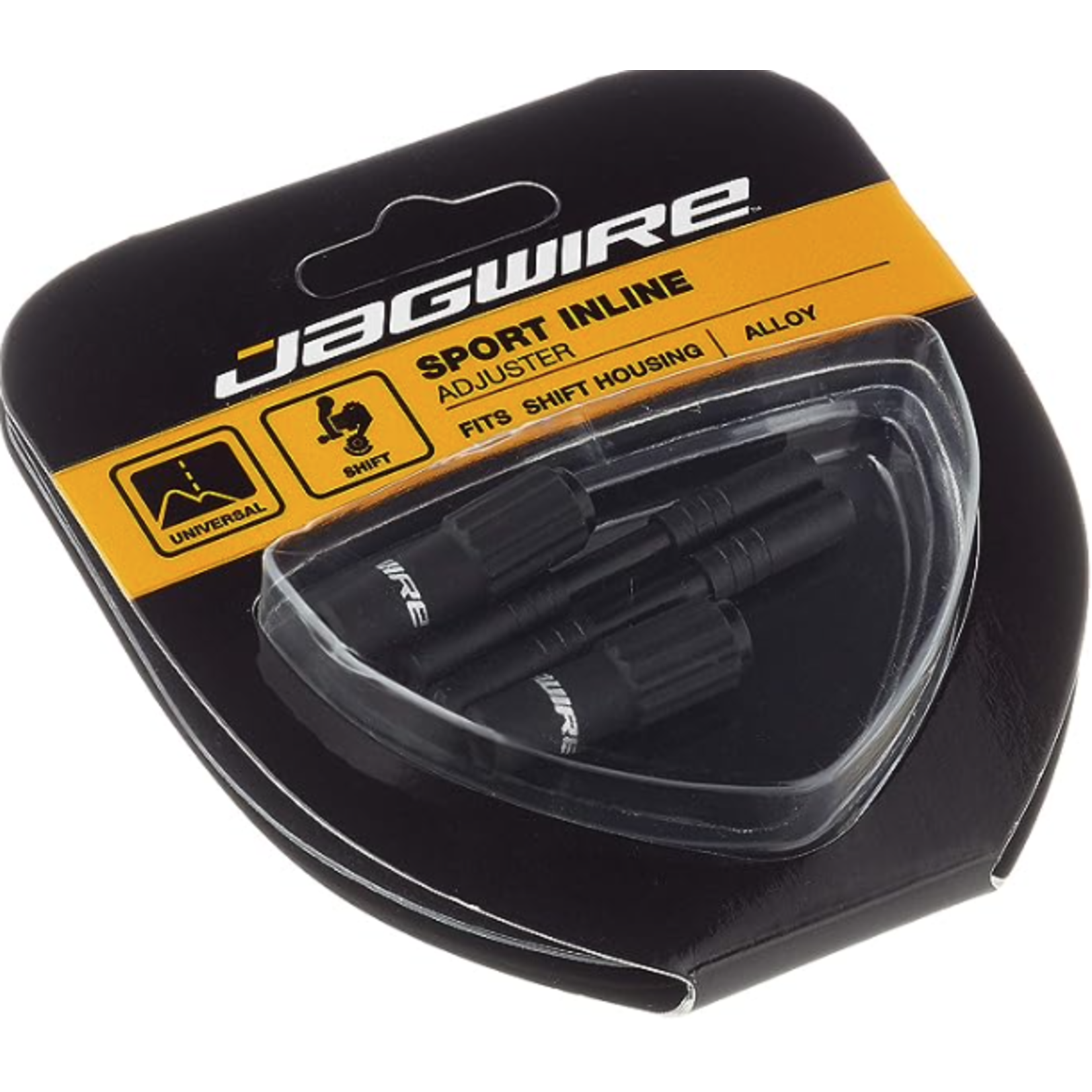 Jagwire Jagwire Gear Cable Sport Inline Adjuster Alloy Black (x2)
