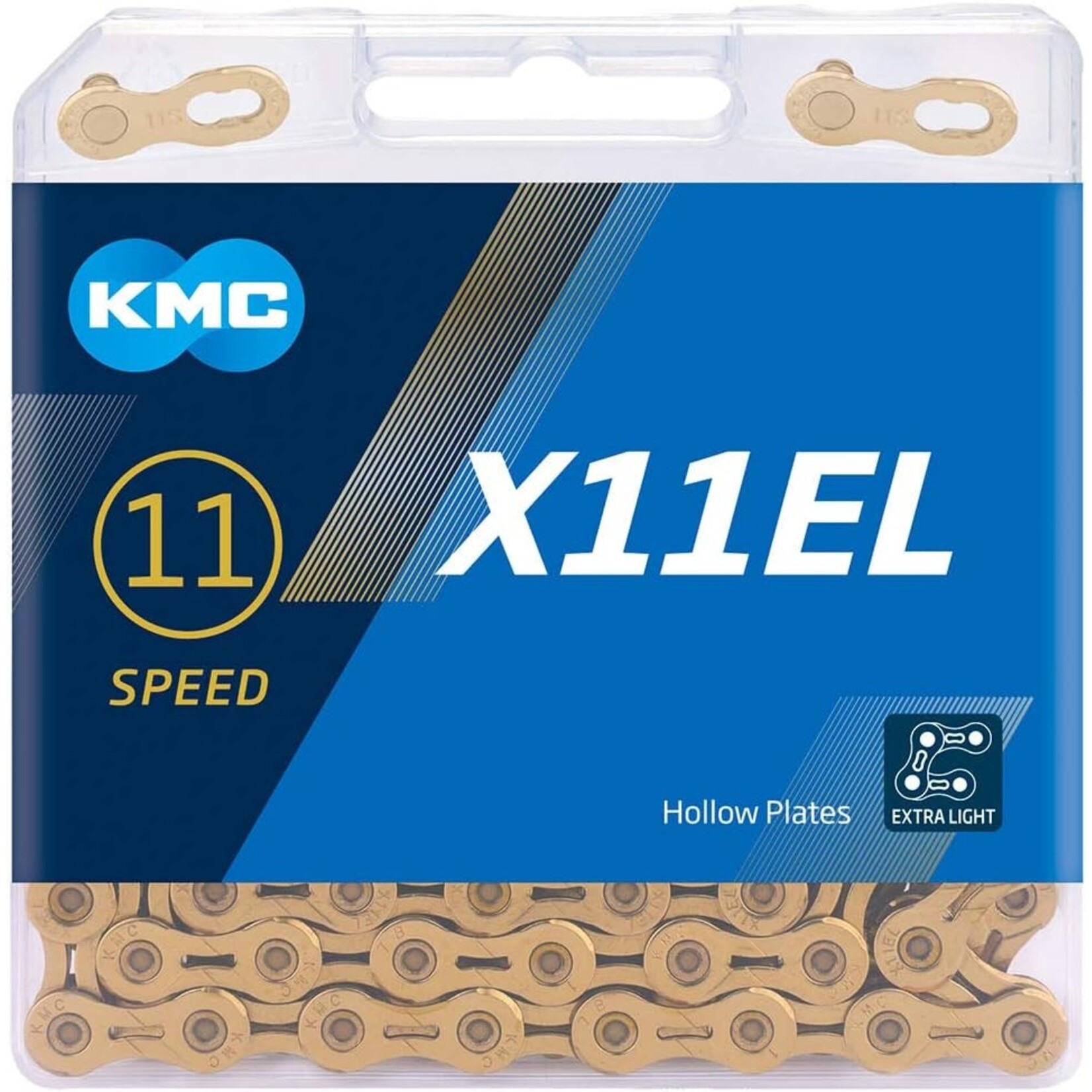 KMC KMC X11 EL Ti-Ni 11 Speed Chain 11S 118 Link Gold