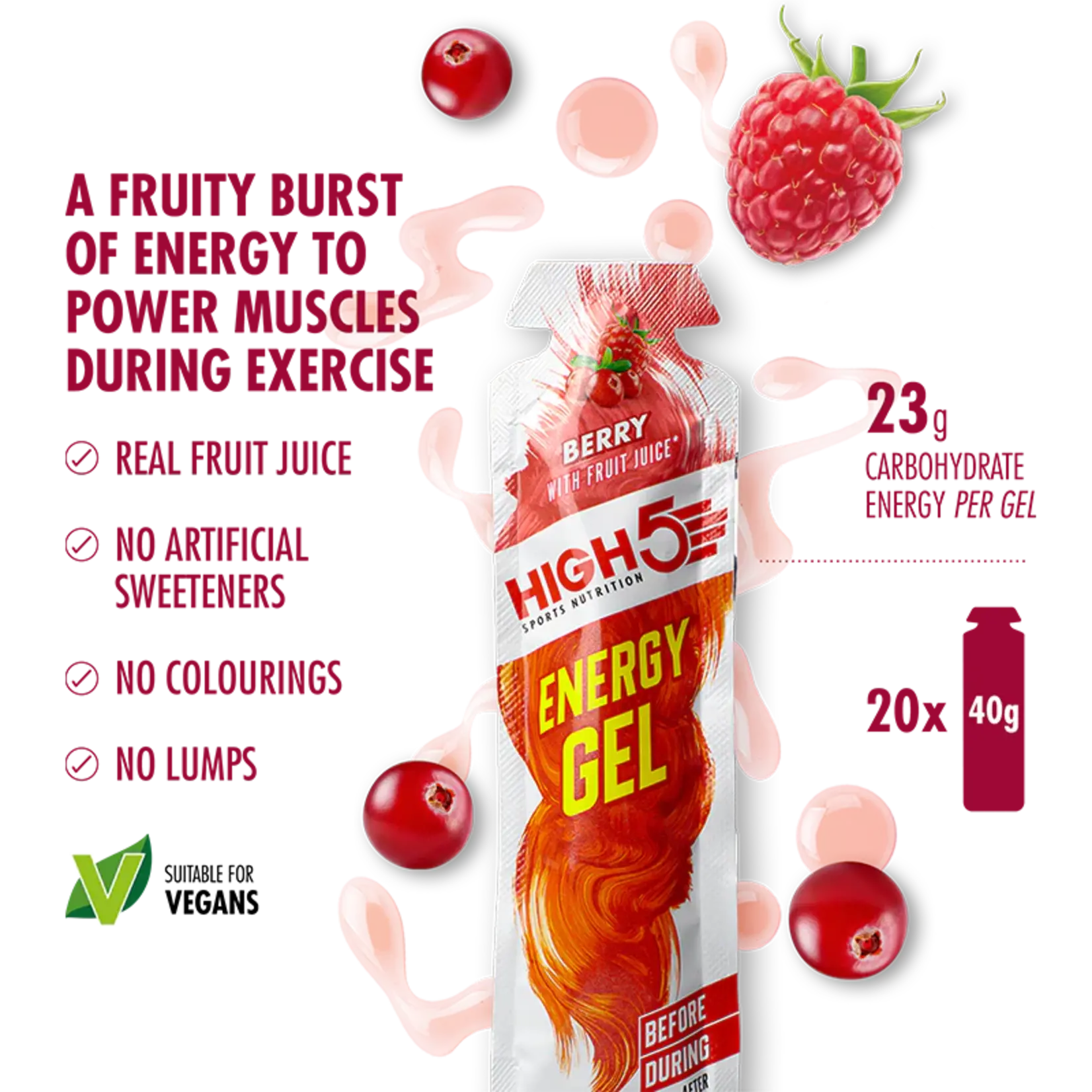 High 5 High5 Energy Gel Berry