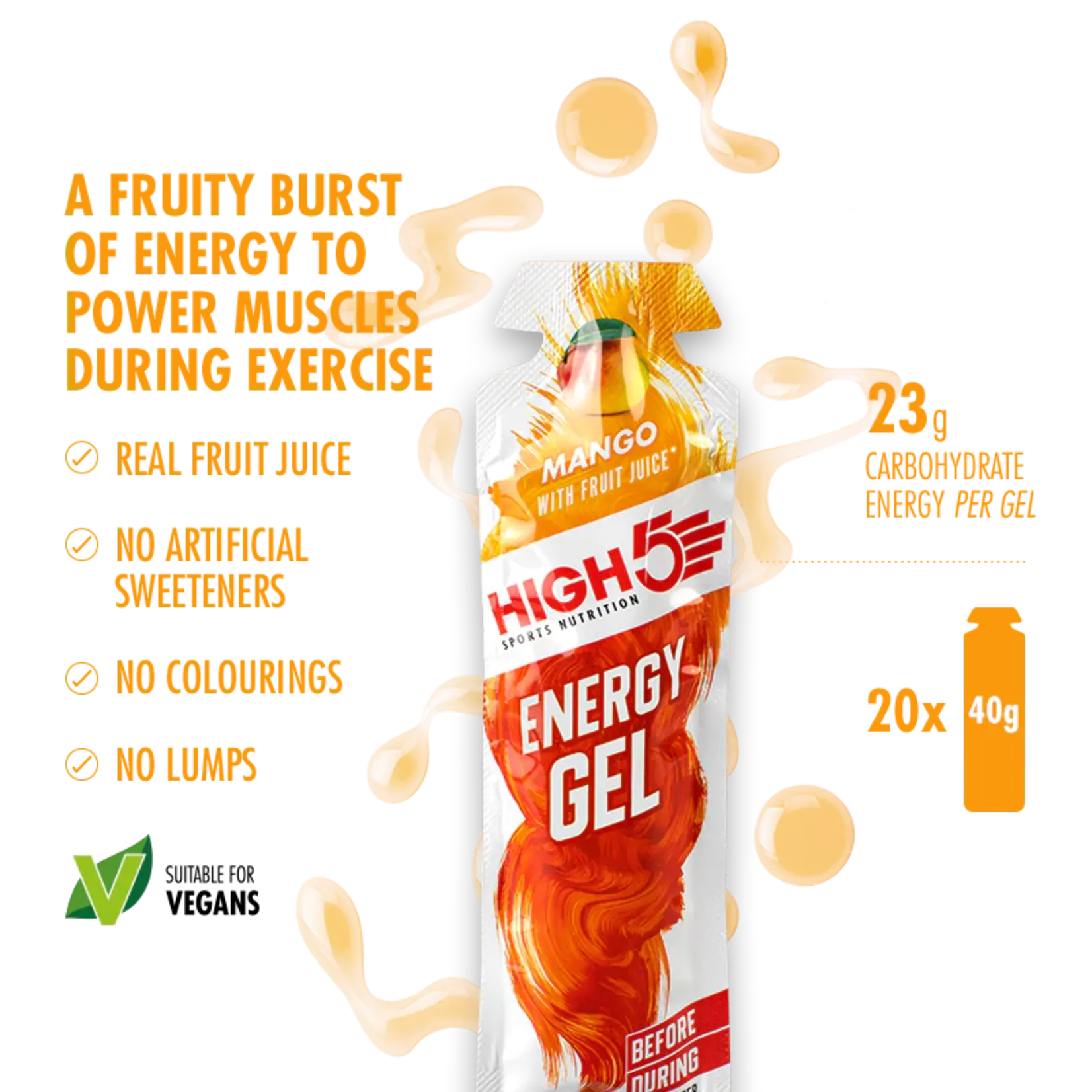 High 5 High5 Energy Gel Mango