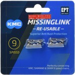 KMC KMC 9speed EPT Silver Reusable Missing Link 6.6mm (EACH)
