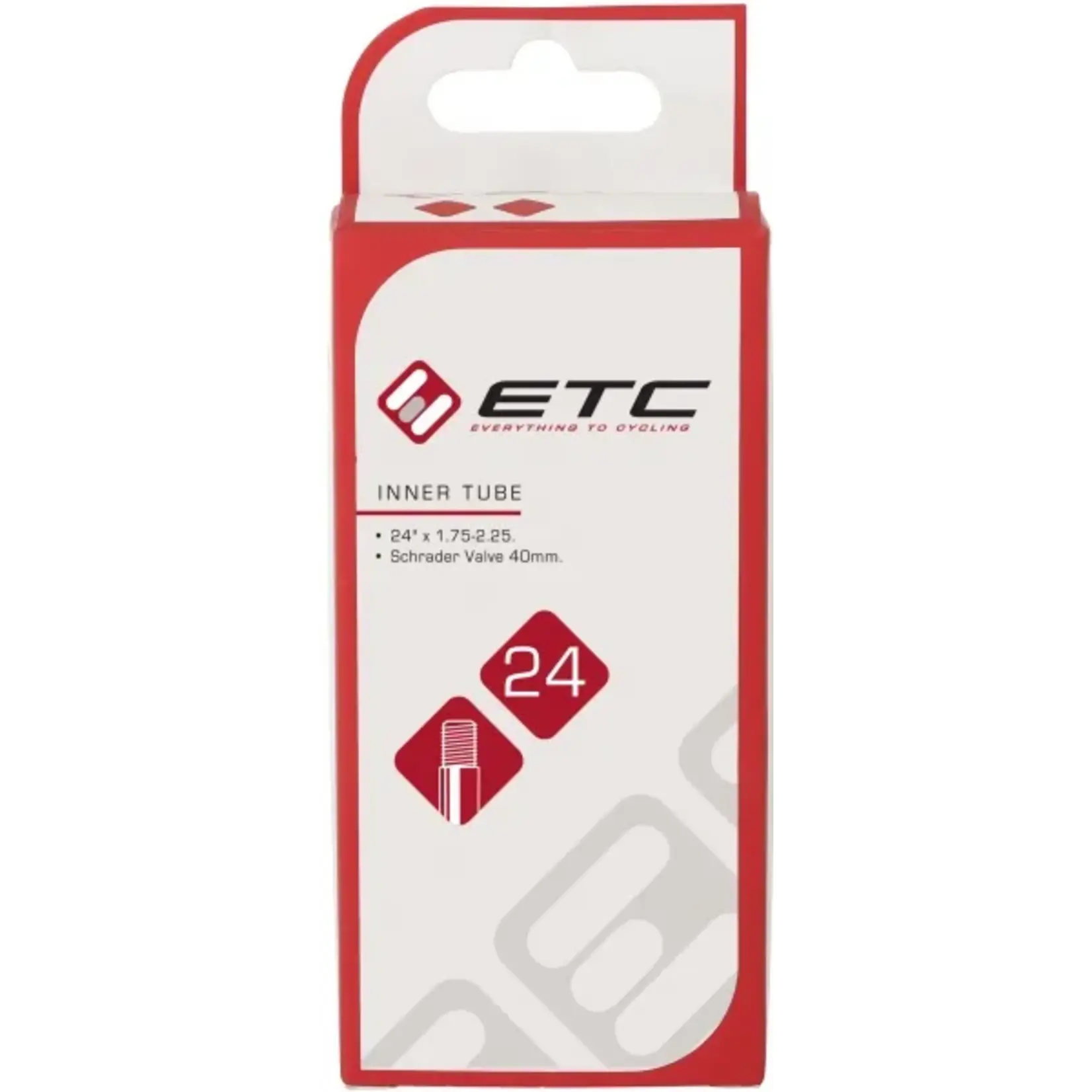 ETC ETC Inner Tube 24 x 1.75/2.25 Schrader 48mm