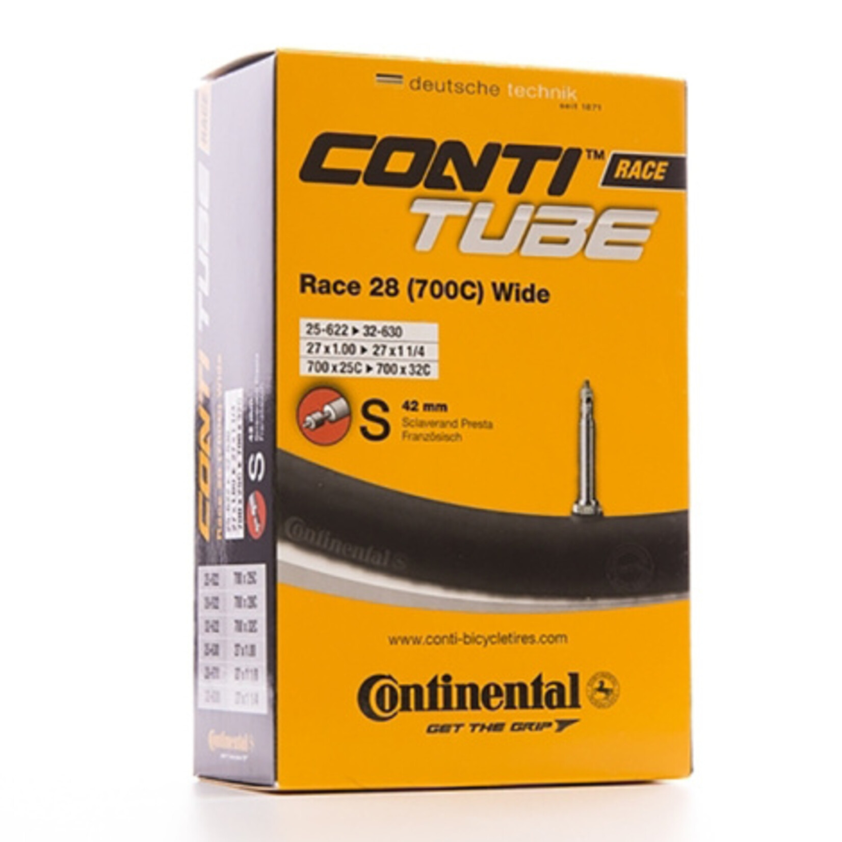 Continental Continental Race 28" Wide (700 x 25 - 700 x 32mm) Presta Long Valve - 60mm