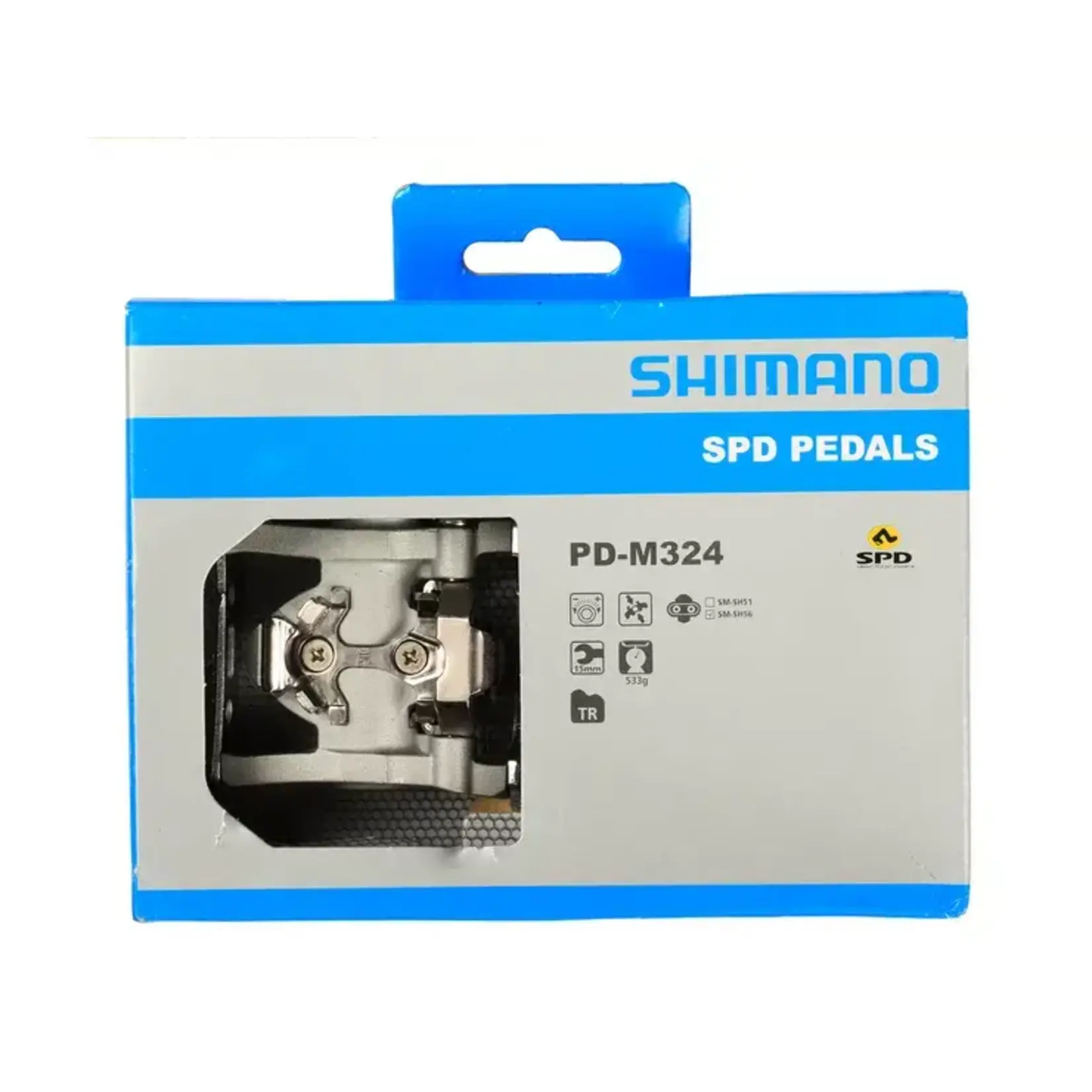 SHIMANO Shimano PD-M324 SPD MTB pedals - one-sided mechanism