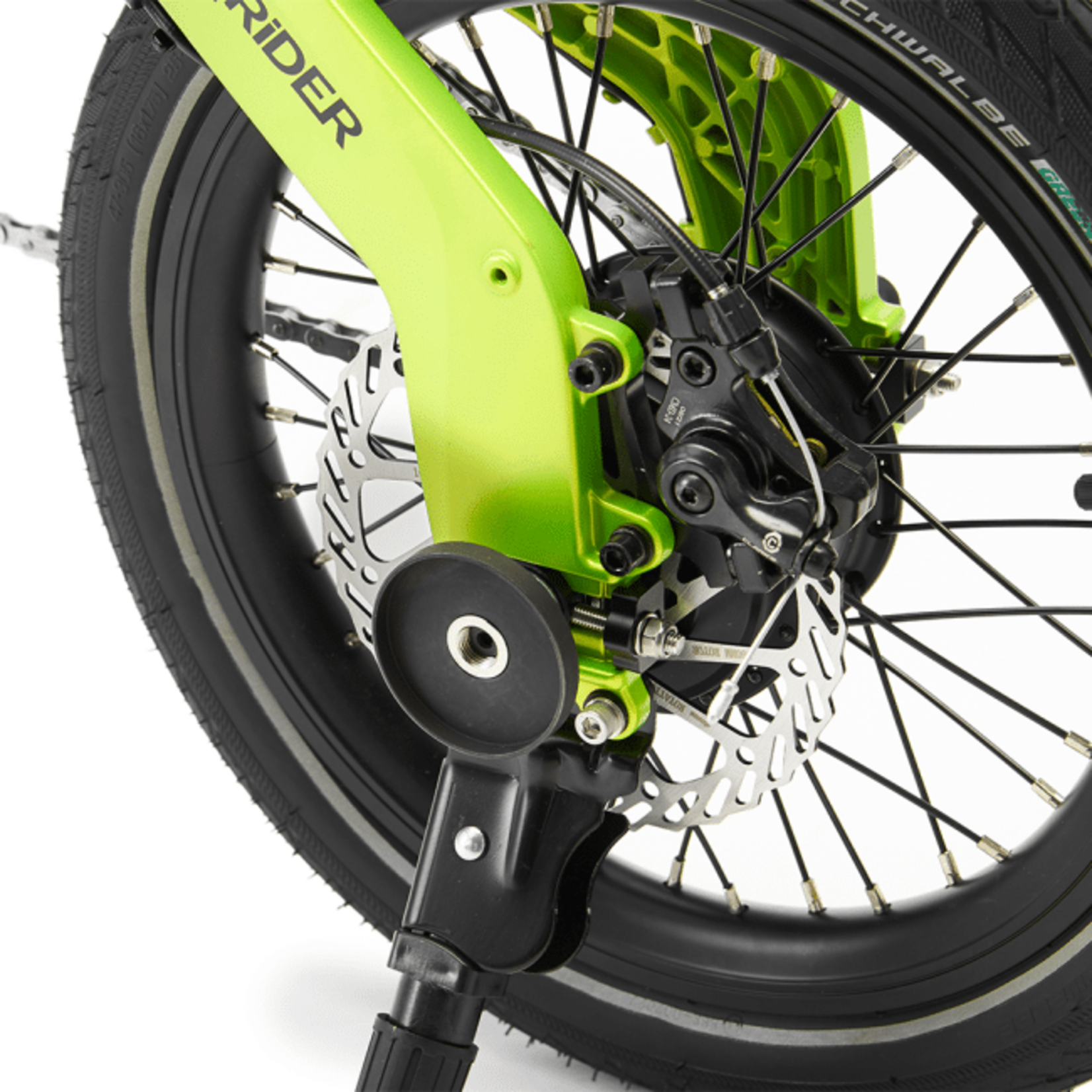 Mirider eBikes MiRiDER One folding electric bike Acid Green