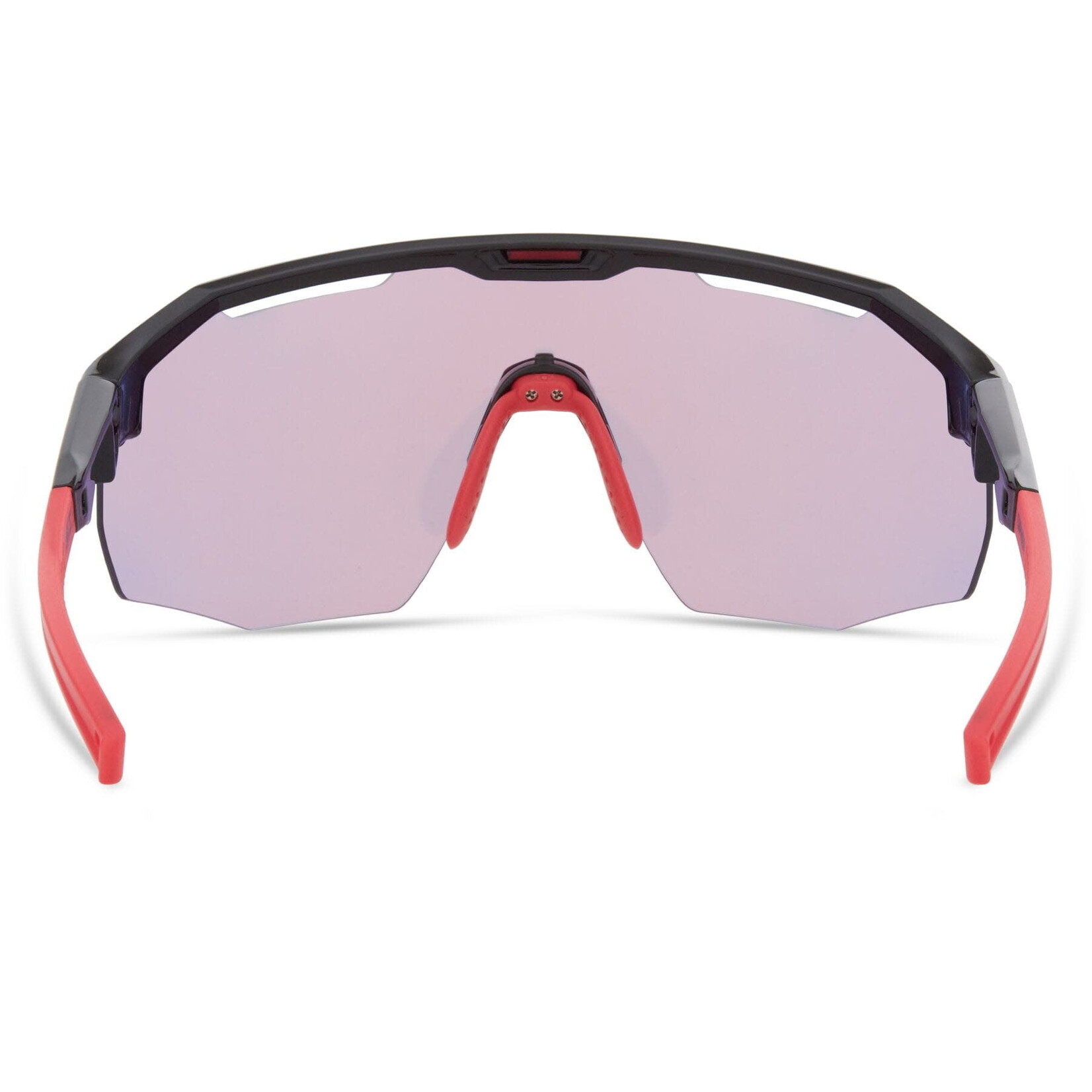 Madison Madison Cipher Sunglasses Glass Black Frame Pink Rose Mirror Lens