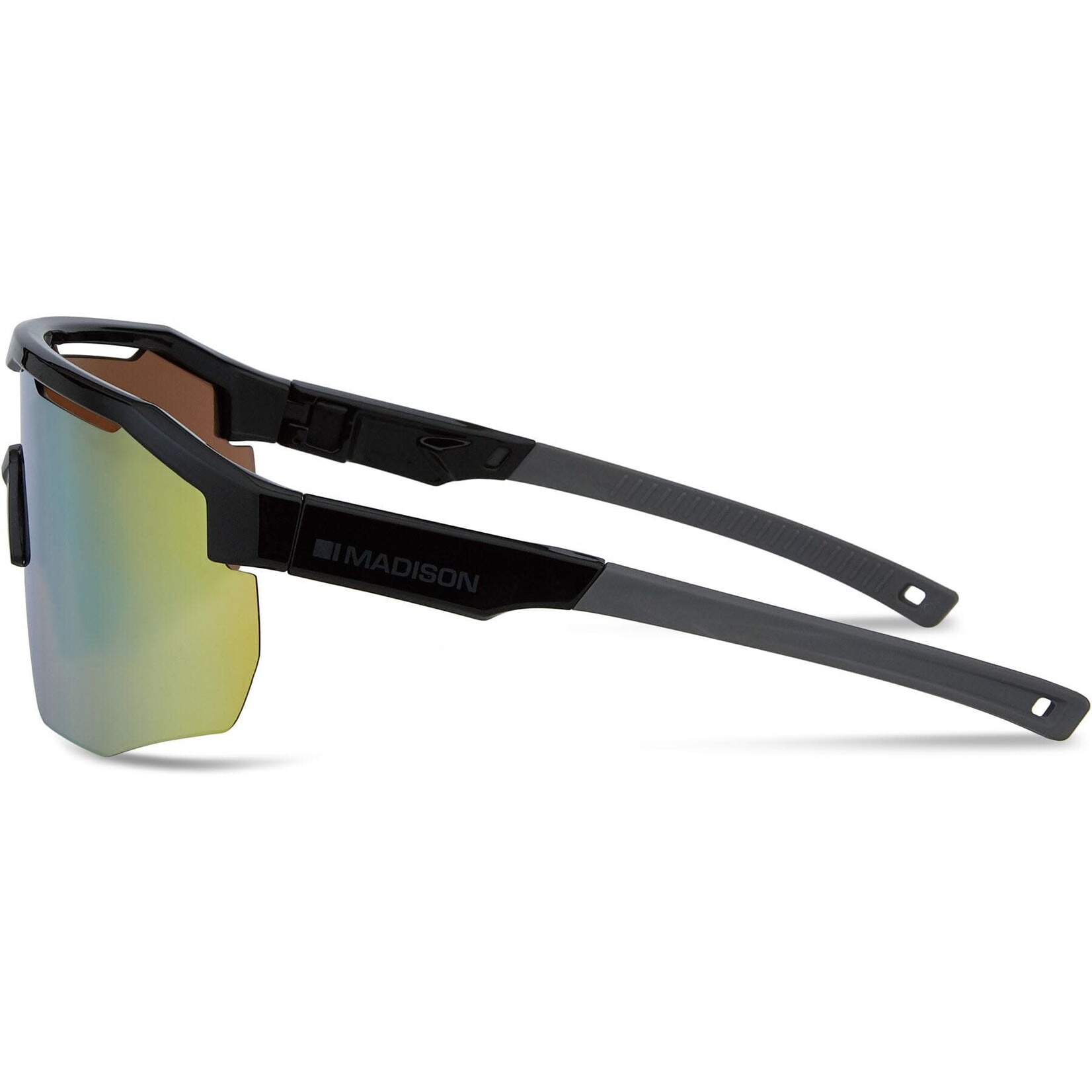 Madison Madison Cipher Glasses - 3 pack - gloss black / bronze mirror / amber and clear lens Sunglasses