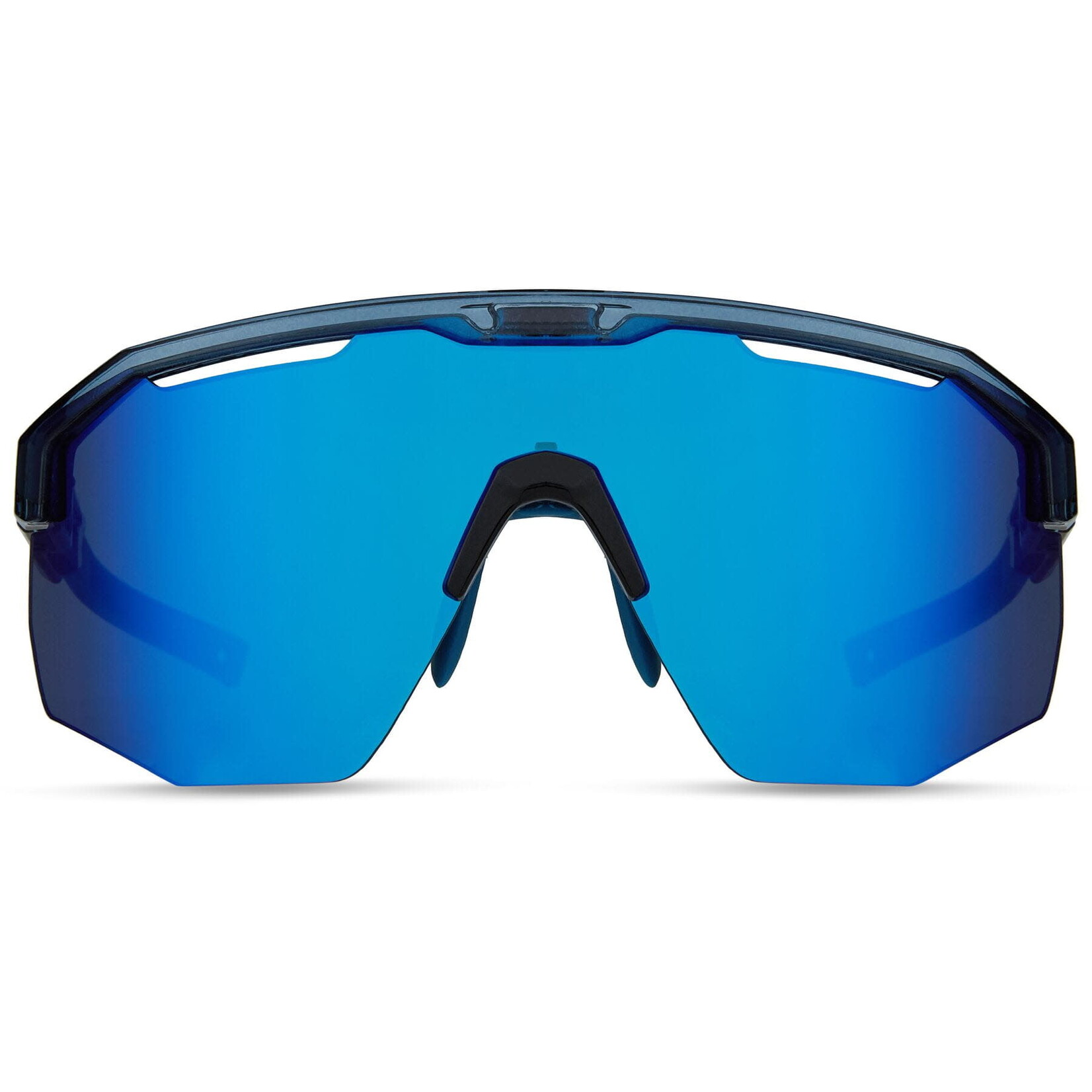 Madison Madison Cipher Sunglasses - 3 pack - crystal gloss blue / blue mirror / amber and clear lens