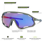 Madison Madison Code Breaker II Sunglasses - midnight green / purple mirror