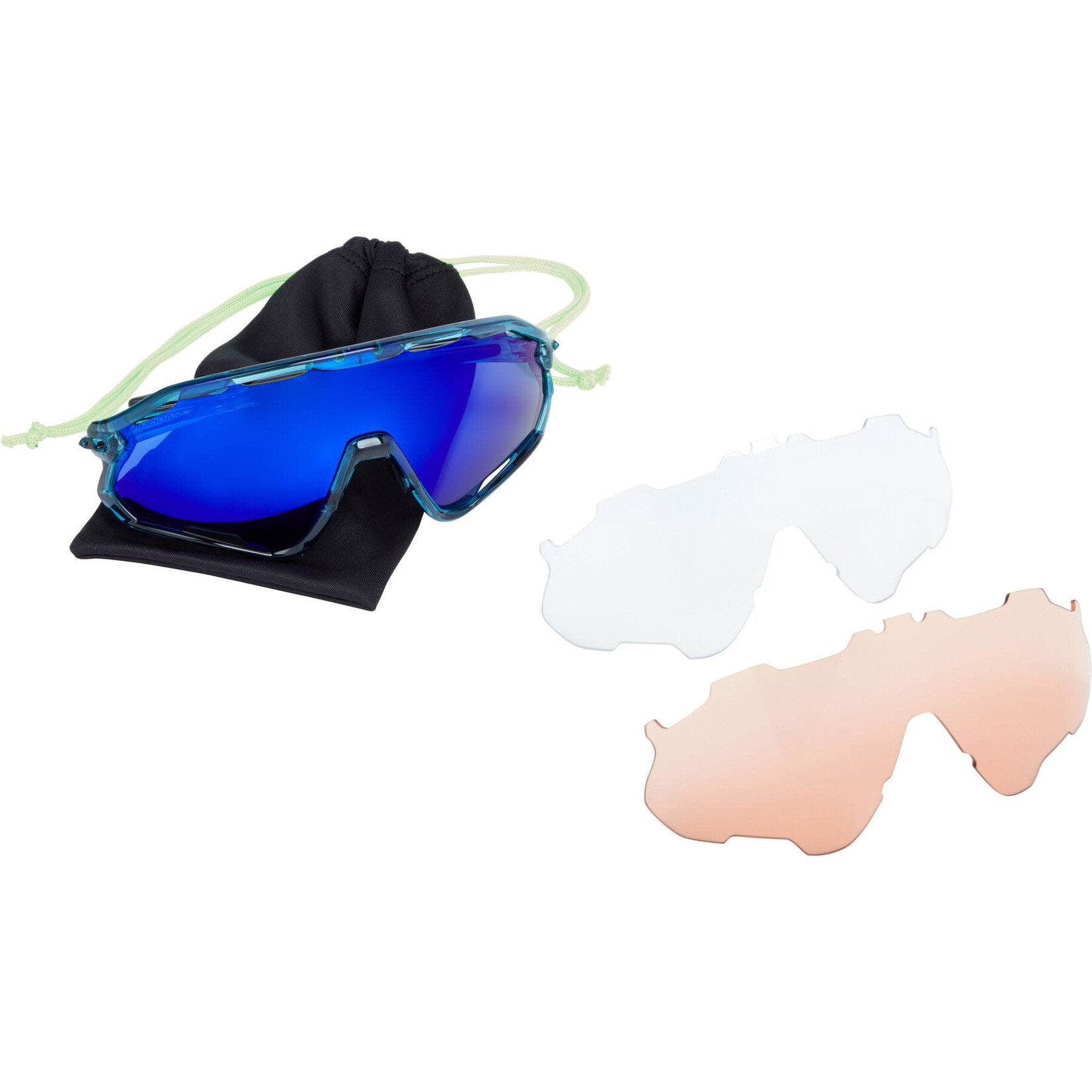 Madison Madison Code Breaker II Sunglasses - 3 pack - crystal gloss blue / blue mirr / amb / clr
