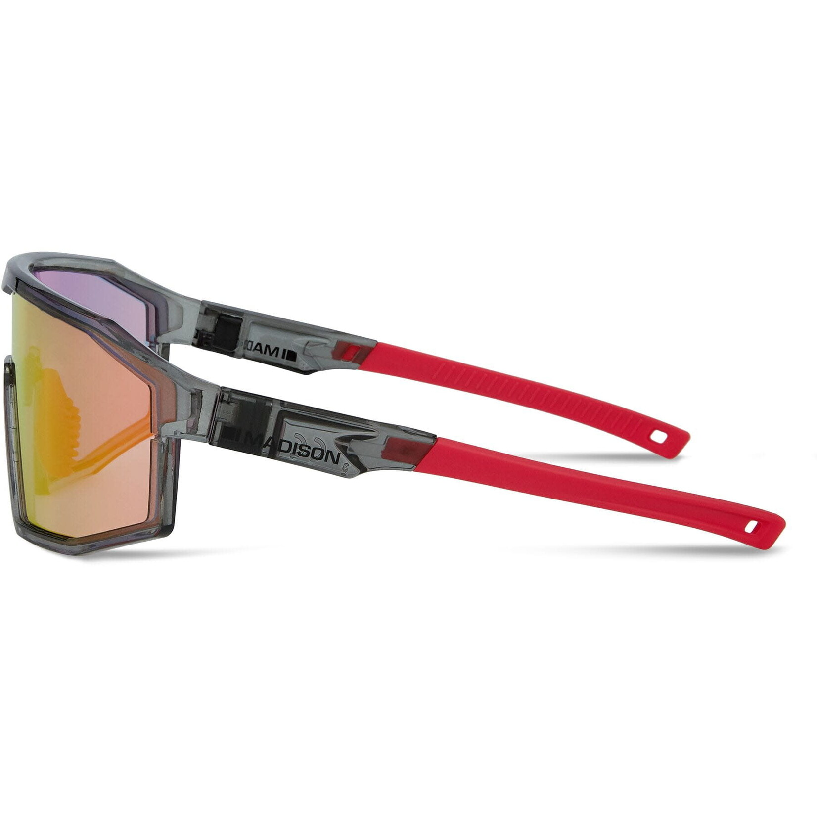 Madison Madison Enigma Sunglasses - Crystal Smoke Frame/Pink Rose Mirror Lens