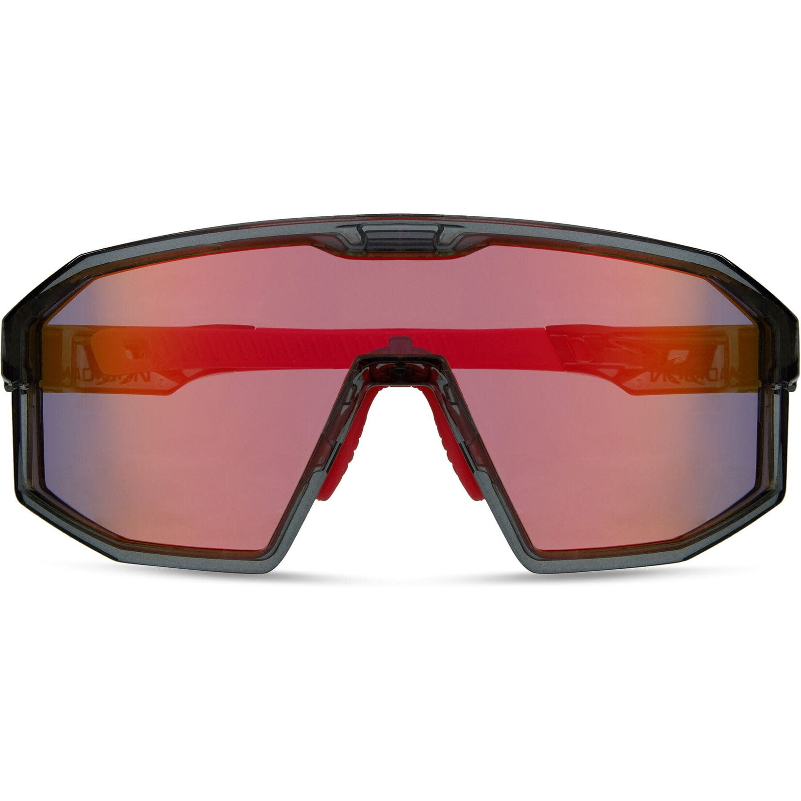Madison Madison Enigma Sunglasses - Crystal Smoke Frame/Pink Rose Mirror Lens