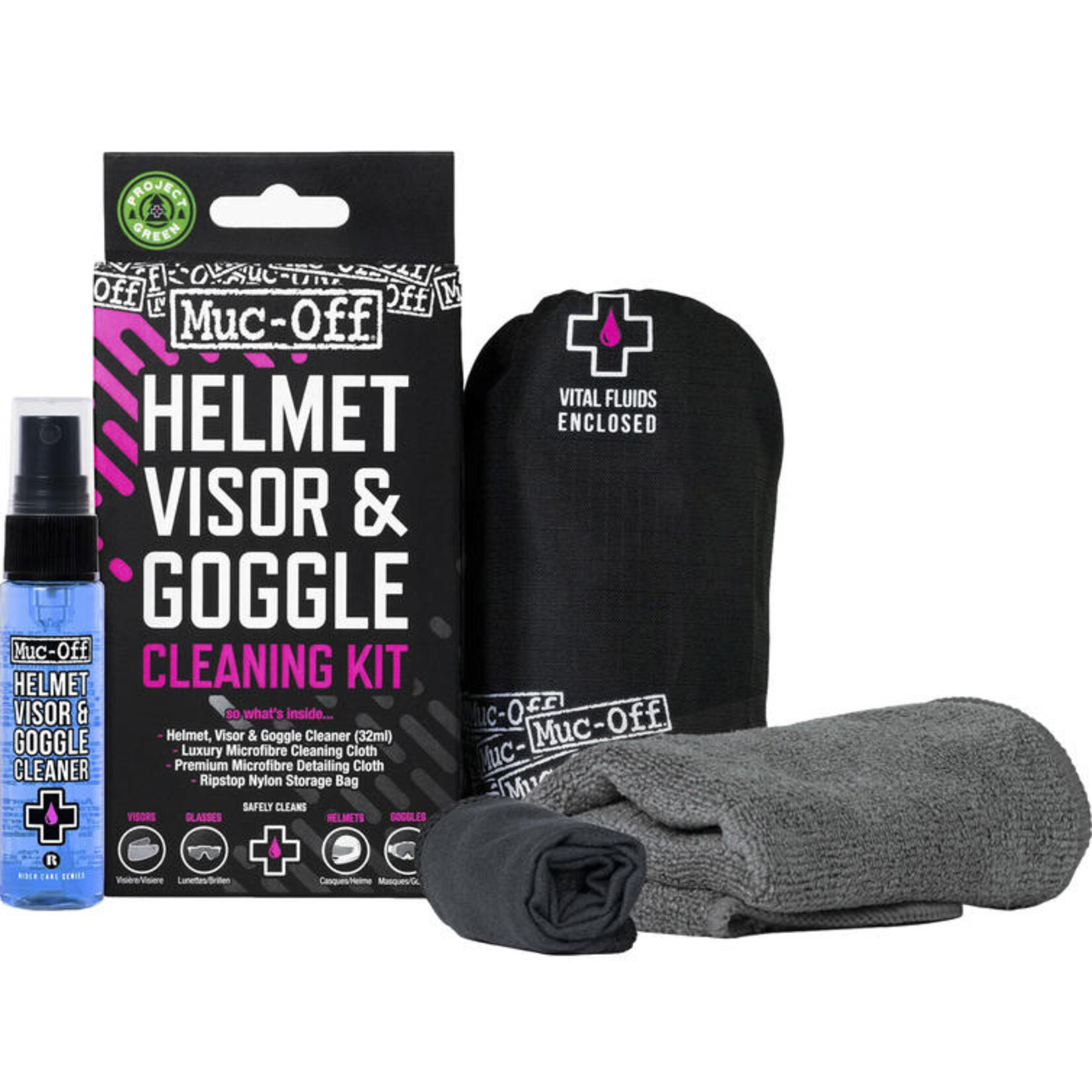 Muc Off Muc-Off Helmet Visor & Googgle Cleaning Kit