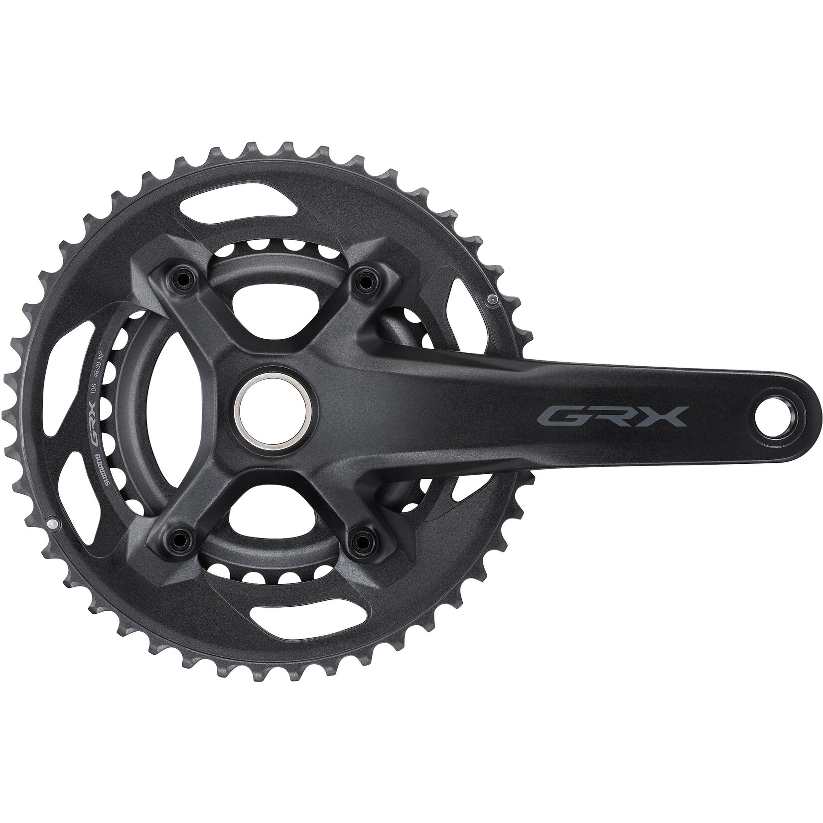 Shimano GRX Shimano FC-RX600 GRX chainset 46 / 30, double, 10-speed, 2 piece design, 165 mm