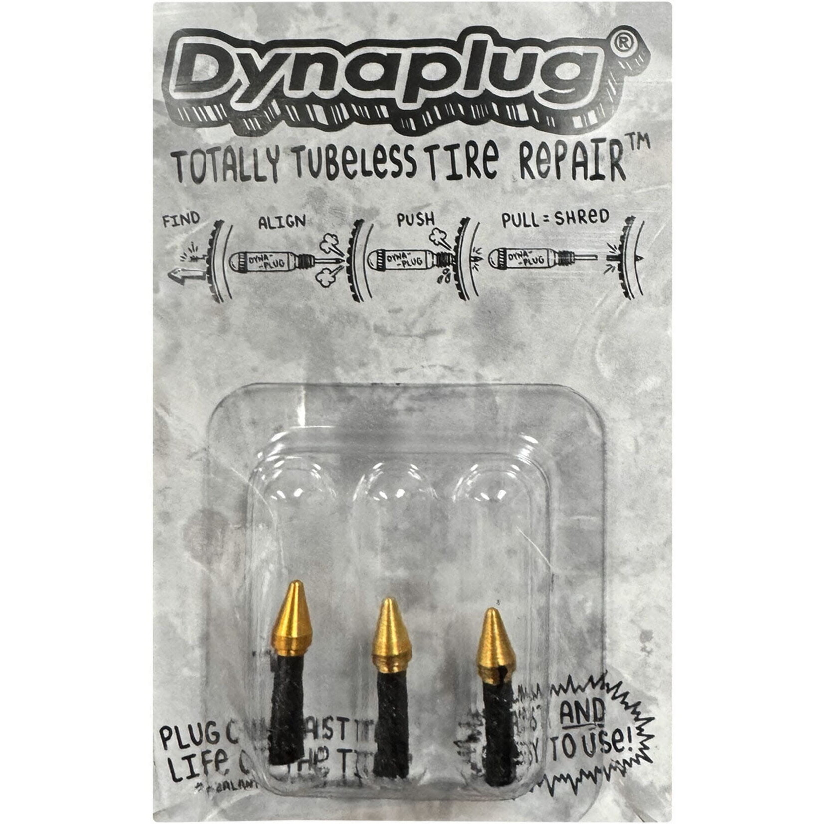 Dynaplug Dynaplug Soft Nose Tip plugs for bicycle, 3 x plugs
