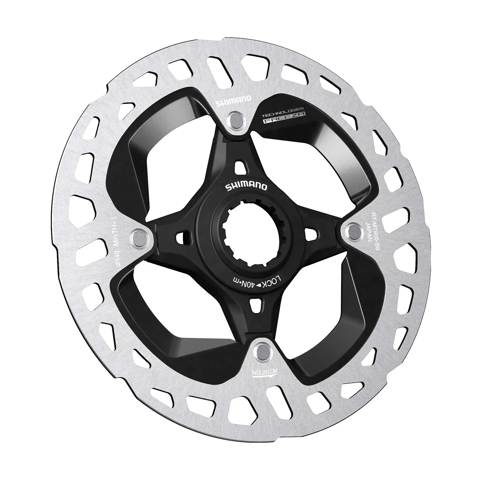 Shimano XTR RT-MT900 disc rotor with internal lockring, Ice Tech FREEZA, 140 mm