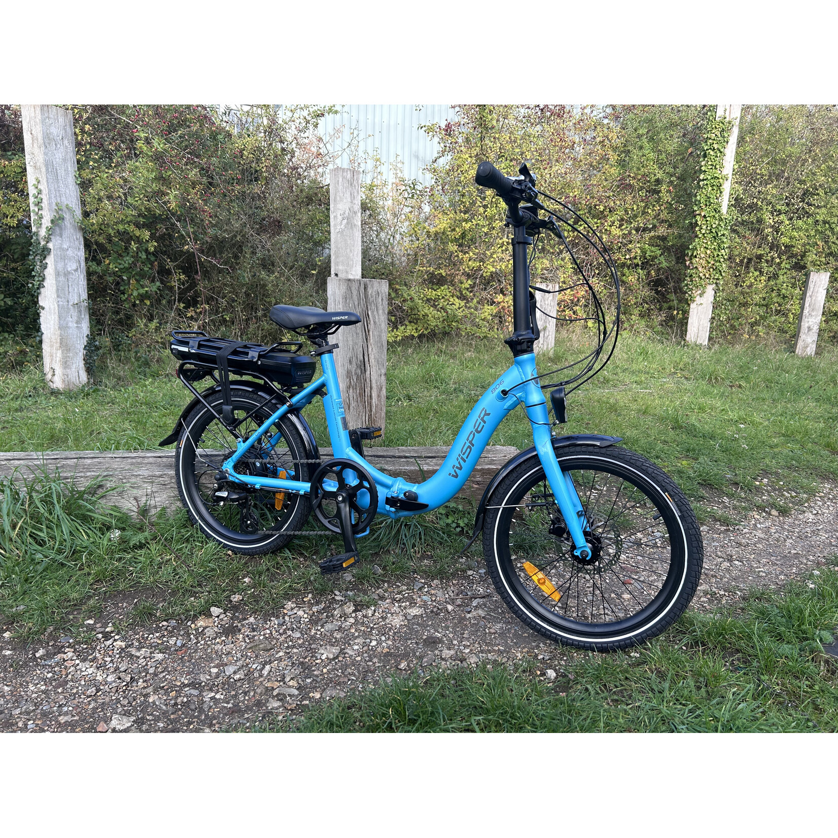 Wisper eBikes Pre Loved Wisper 806 Folding Bike in Blue with 700Wh Battery
