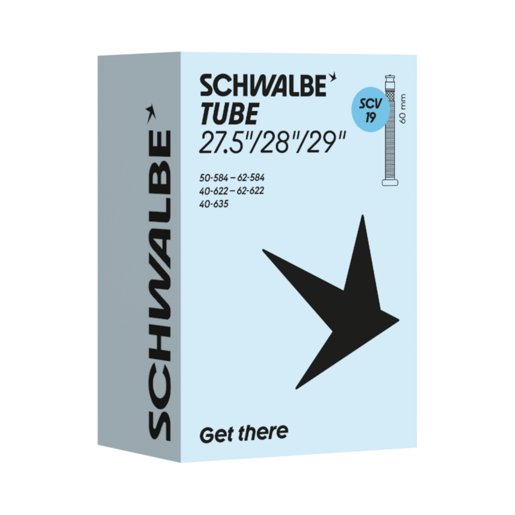 SCHWALBE Schwalbe Tube 27.5"/28"/29" with Clik Valve SCV 19