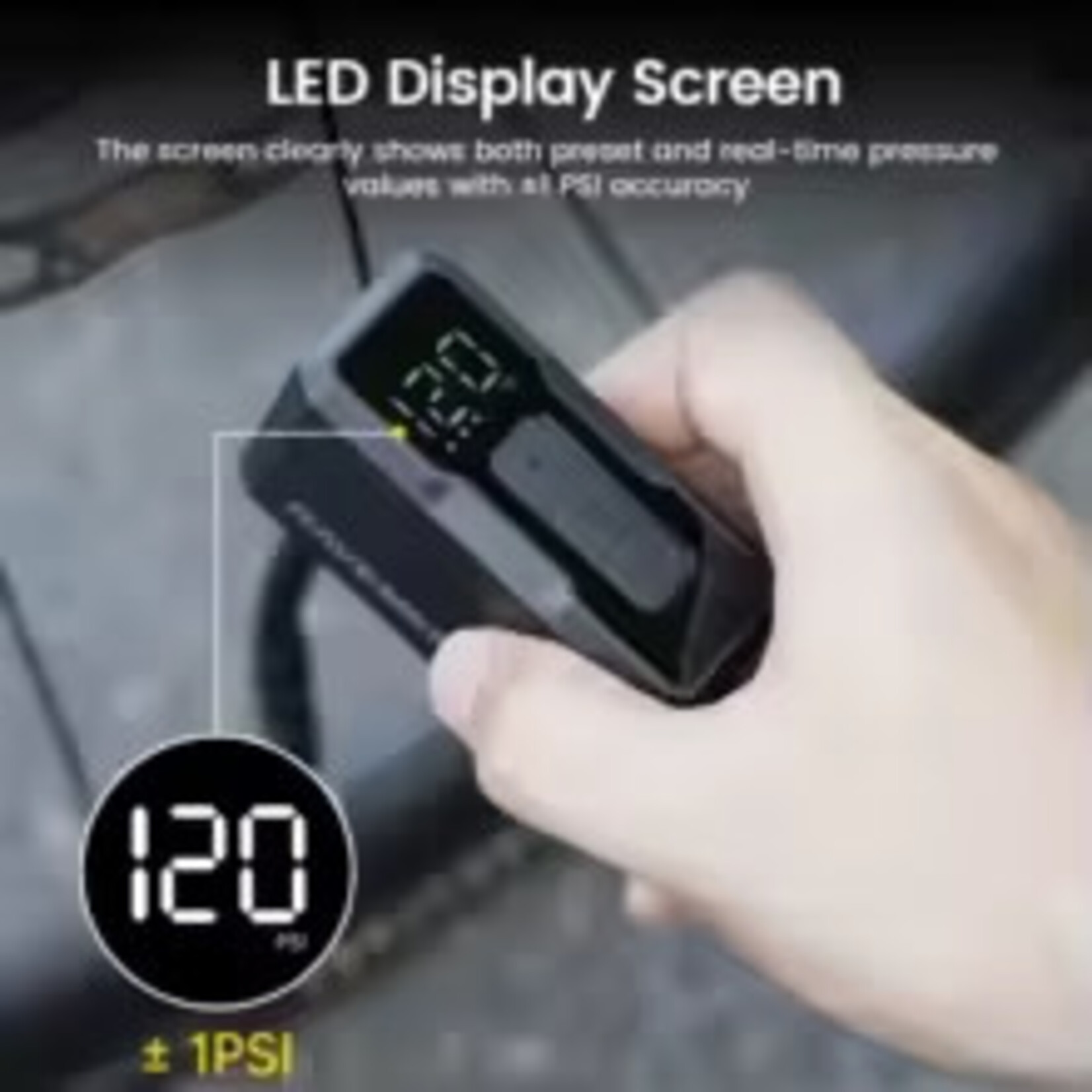 Ravemen RAVEMEN EP01 Mini Bike Air Pump Rechargeable Electric Bicycle Pump Auto Stop Digital Presta Schrader Tire Inflator Max 120 PSI