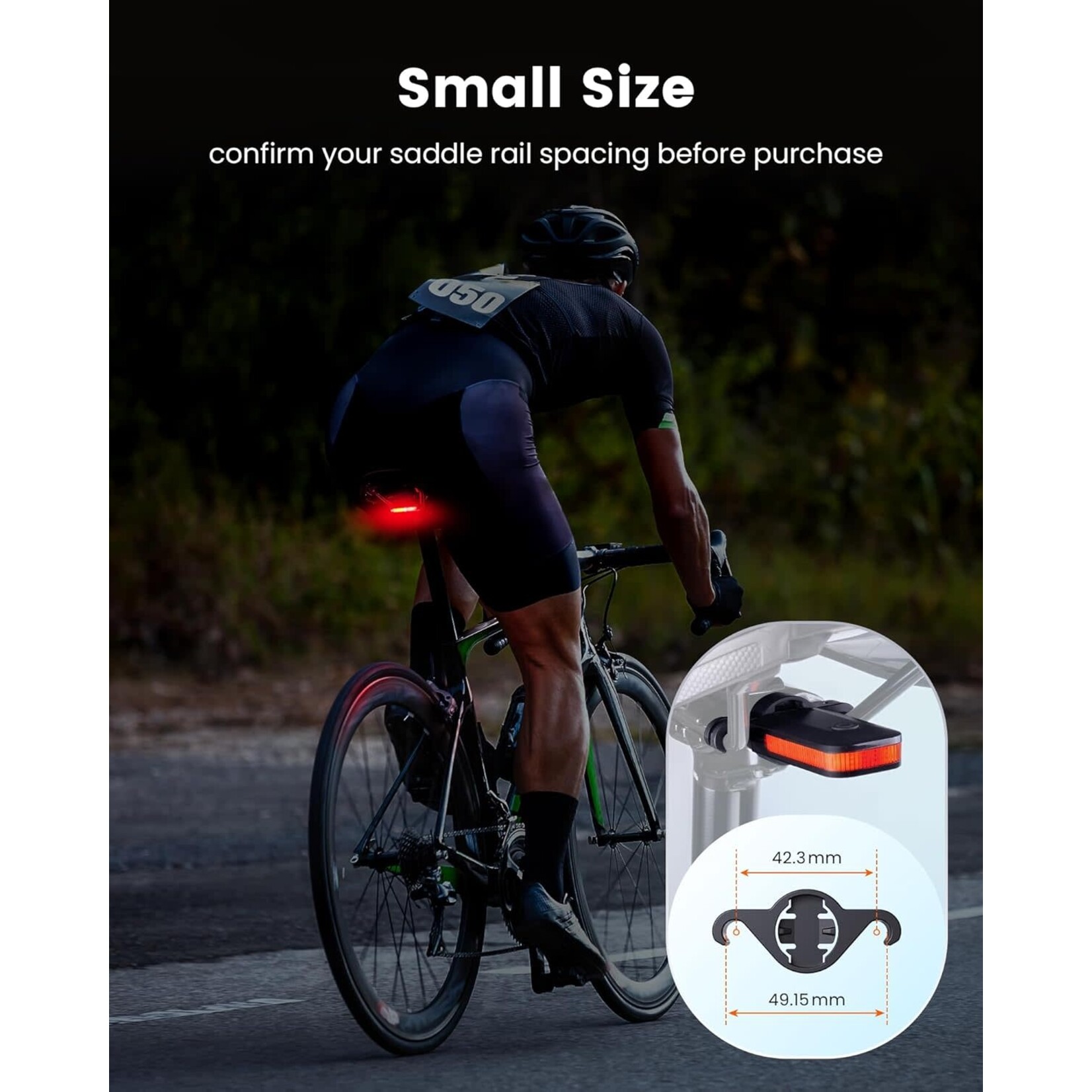 Ravemen RAVEMEN CL01 Bike Tail Light, 300° Wide-Angle Rear Bicycle Light