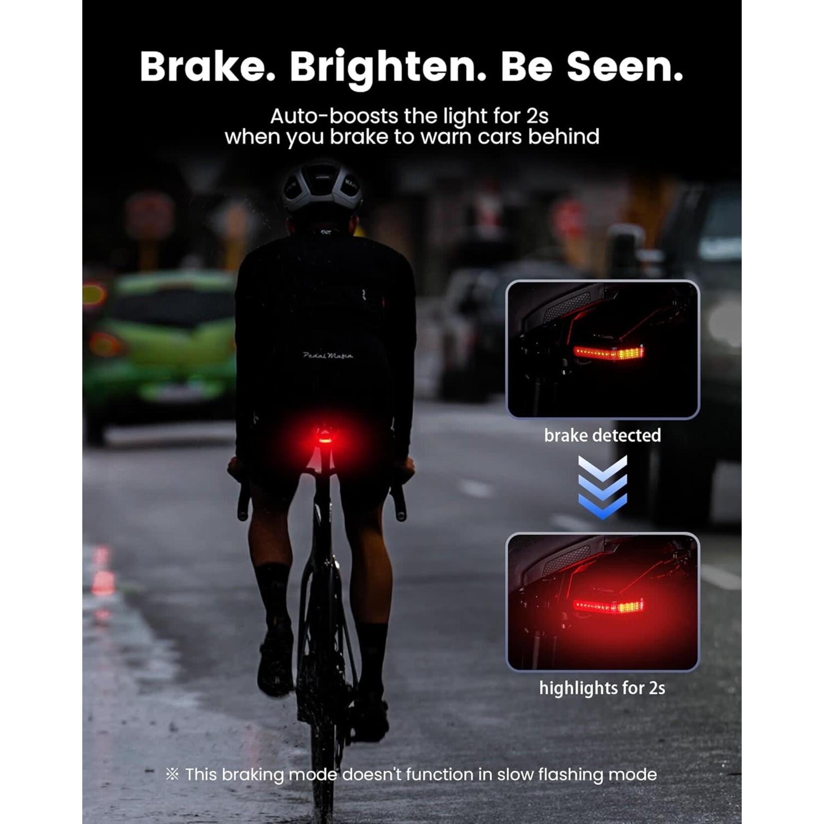 Ravemen RAVEMEN CL01 Bike Tail Light, 300° Wide-Angle Rear Bicycle Light