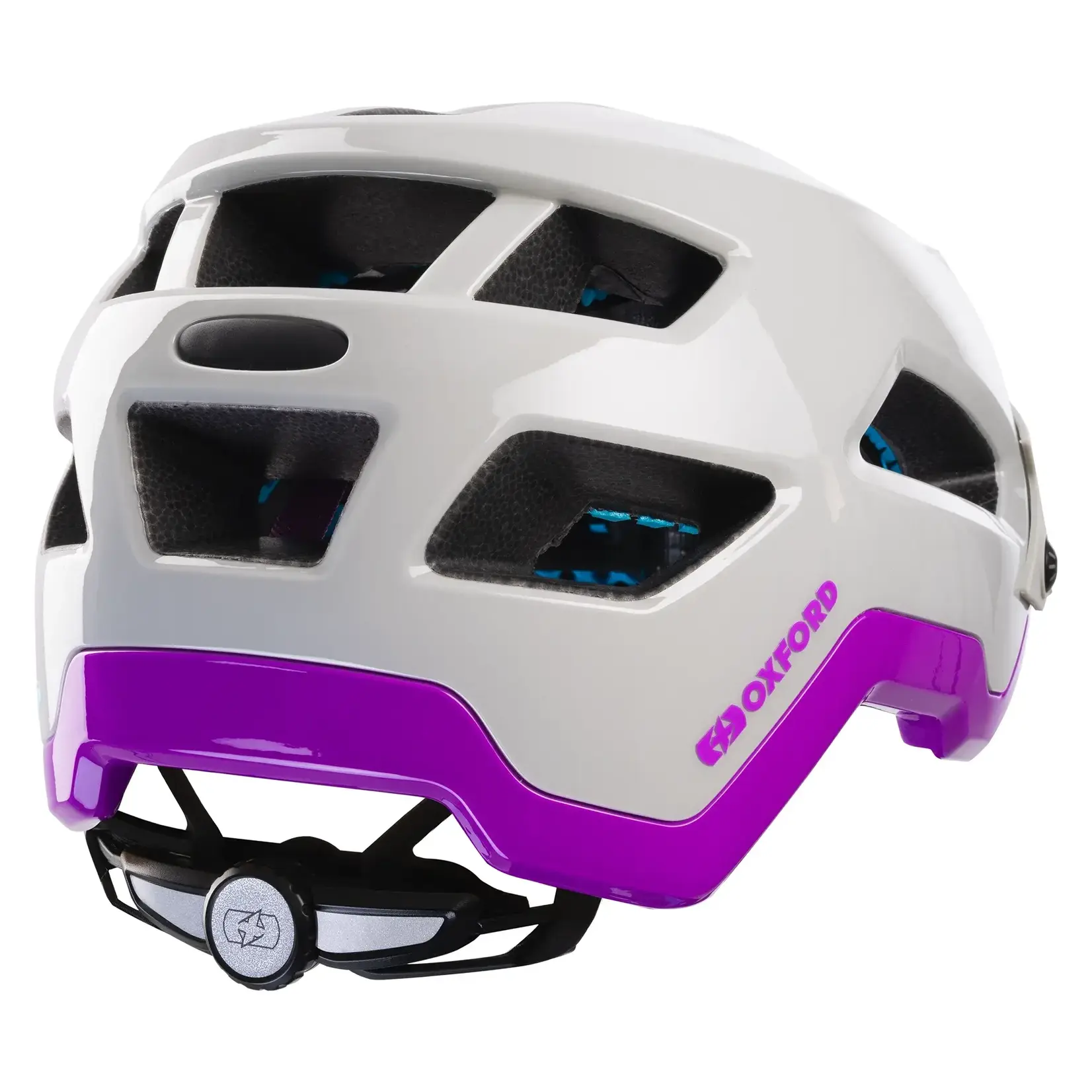 Oxford Oxford Altius Cycling Helmet Gloss Grey and Purple
