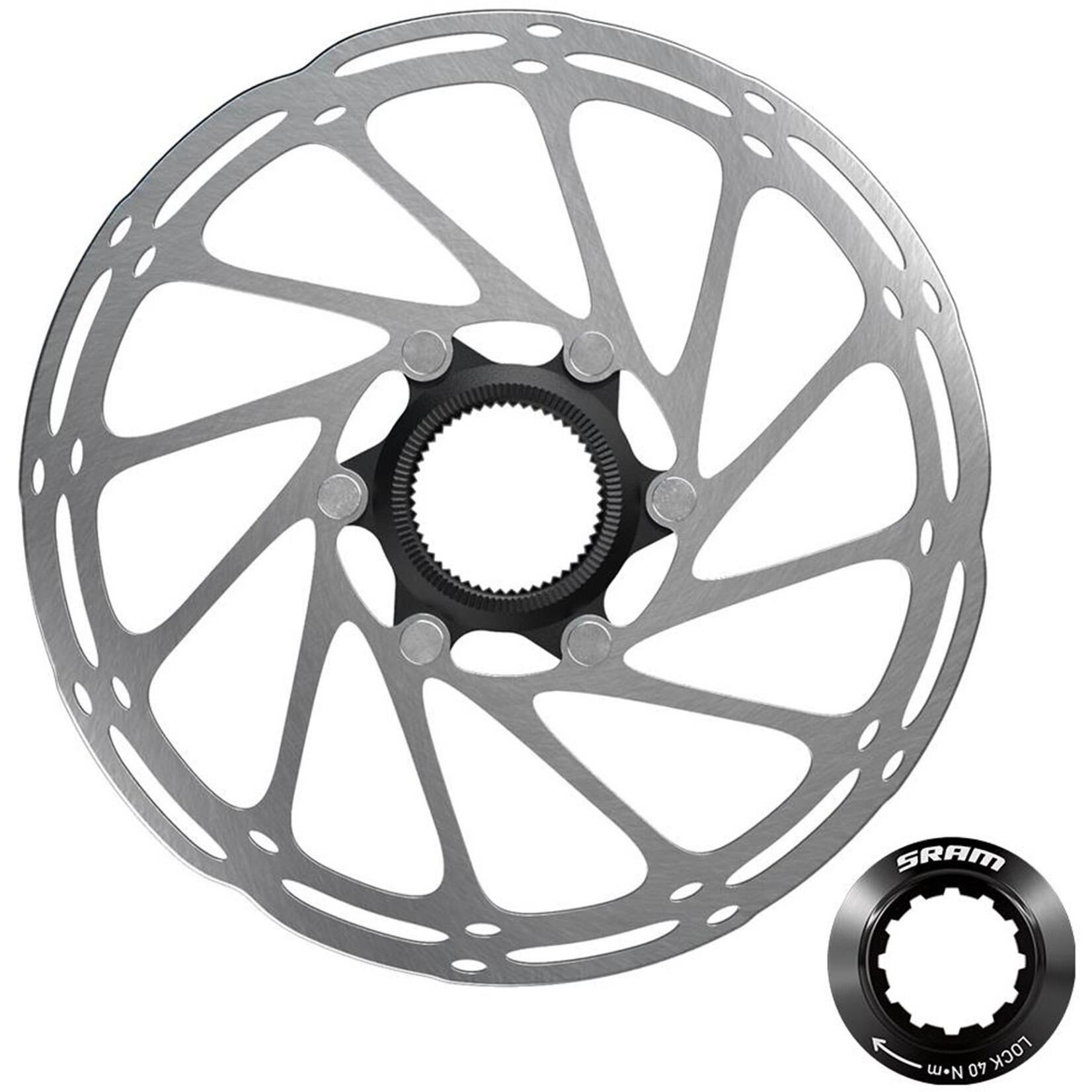 Sram SRAM ROTOR CENTERLINE CENTERLOCK ROUNDED: 140MM