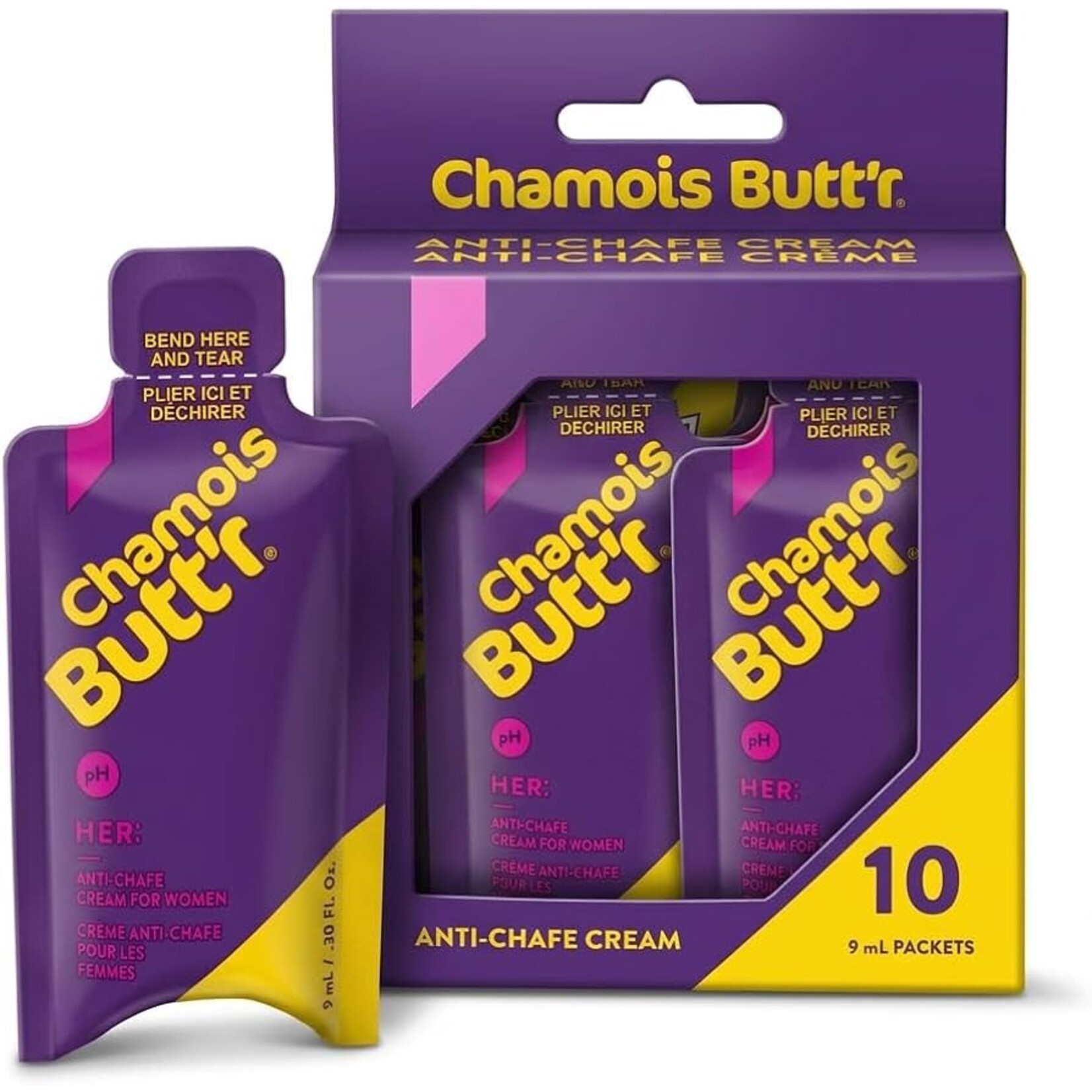 Chamois Butt'r Chamois Butt'r Her 9ml sachet pack of 10