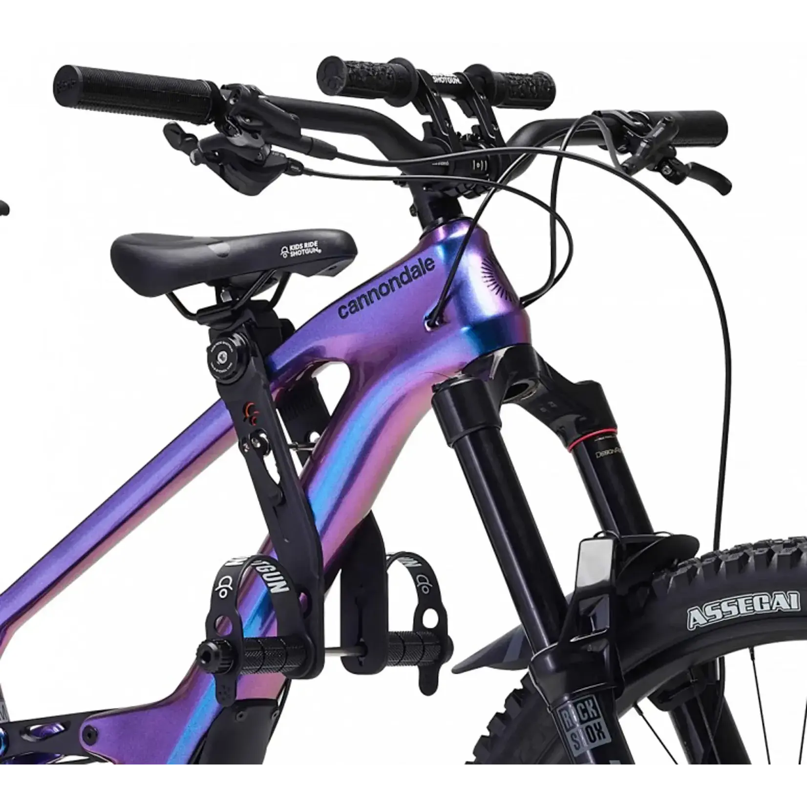 Kids Ride Shotgun Shotgun 2.0 Child Bike Seat + Handlebars Combo Black