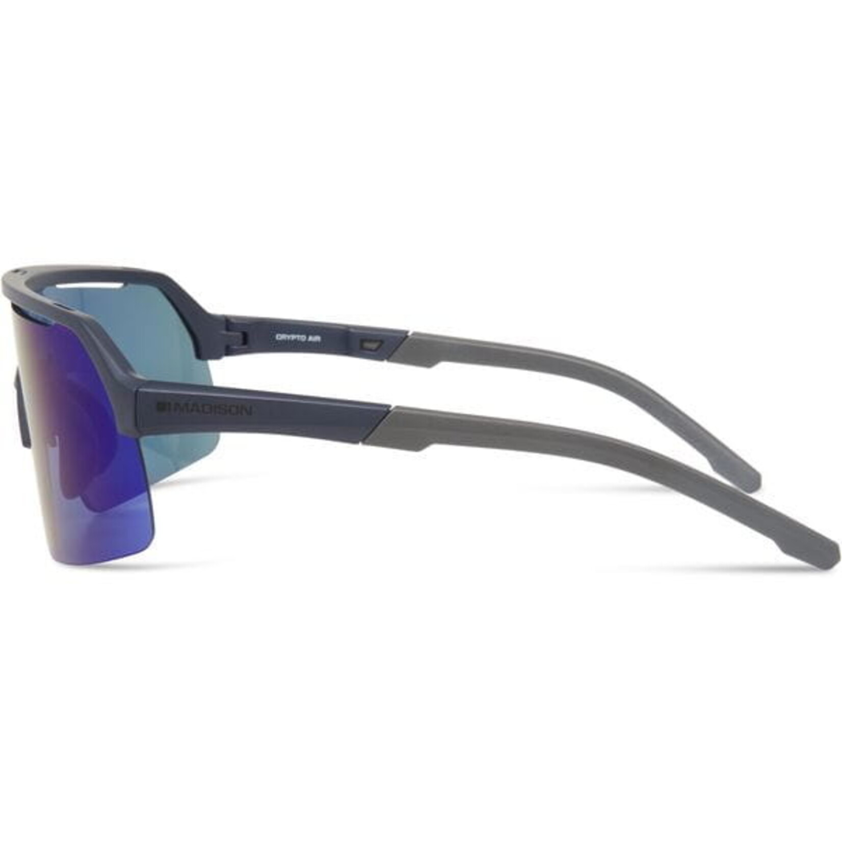 Madison Madison Crypto Air Sunglasses 3 pack Ink Navy Frame/ Blue Mirror/Amber/Clear Lenses