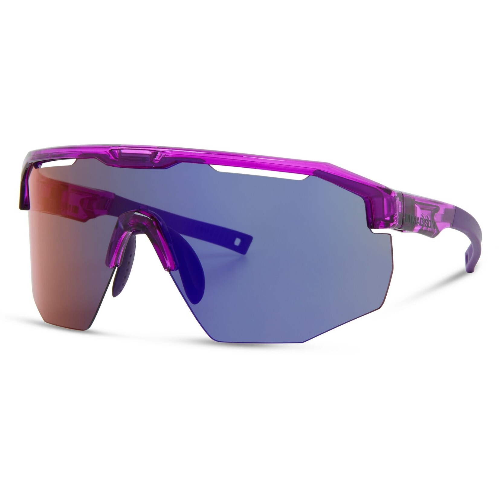 Madison Madison Cipher Crystal Gloss Purple Mirror Sunglasses