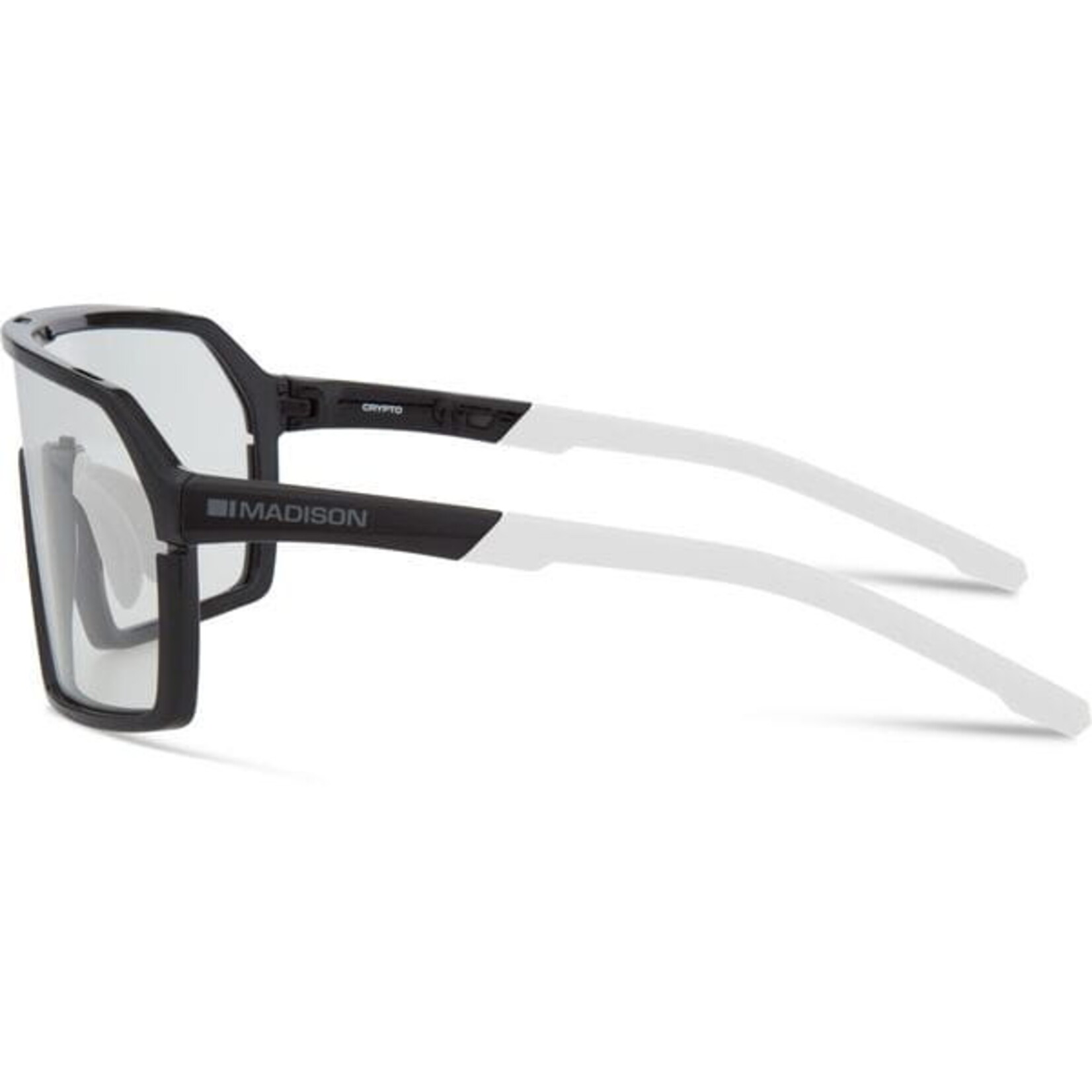 Madison Madison Crypto Sunglasses Gloss Black Frame / Clear Lens