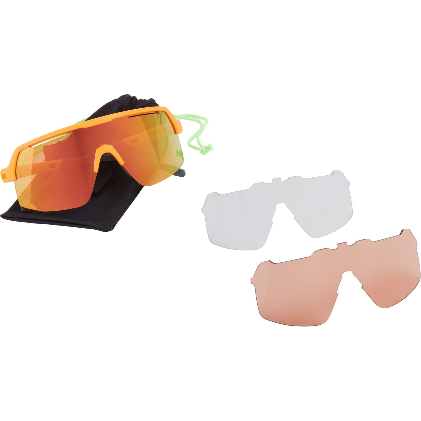 Madison Madison Crypto Air Sunglasses 3 pack Ink Navy Frame/ Blue Mirror/Amber/Clear Lenses