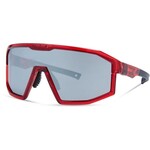 Madison Madison Enigma Sunglasses 3 pack Crystal Gloss Red Frame/Black Mirror/Amber/Clear lenses