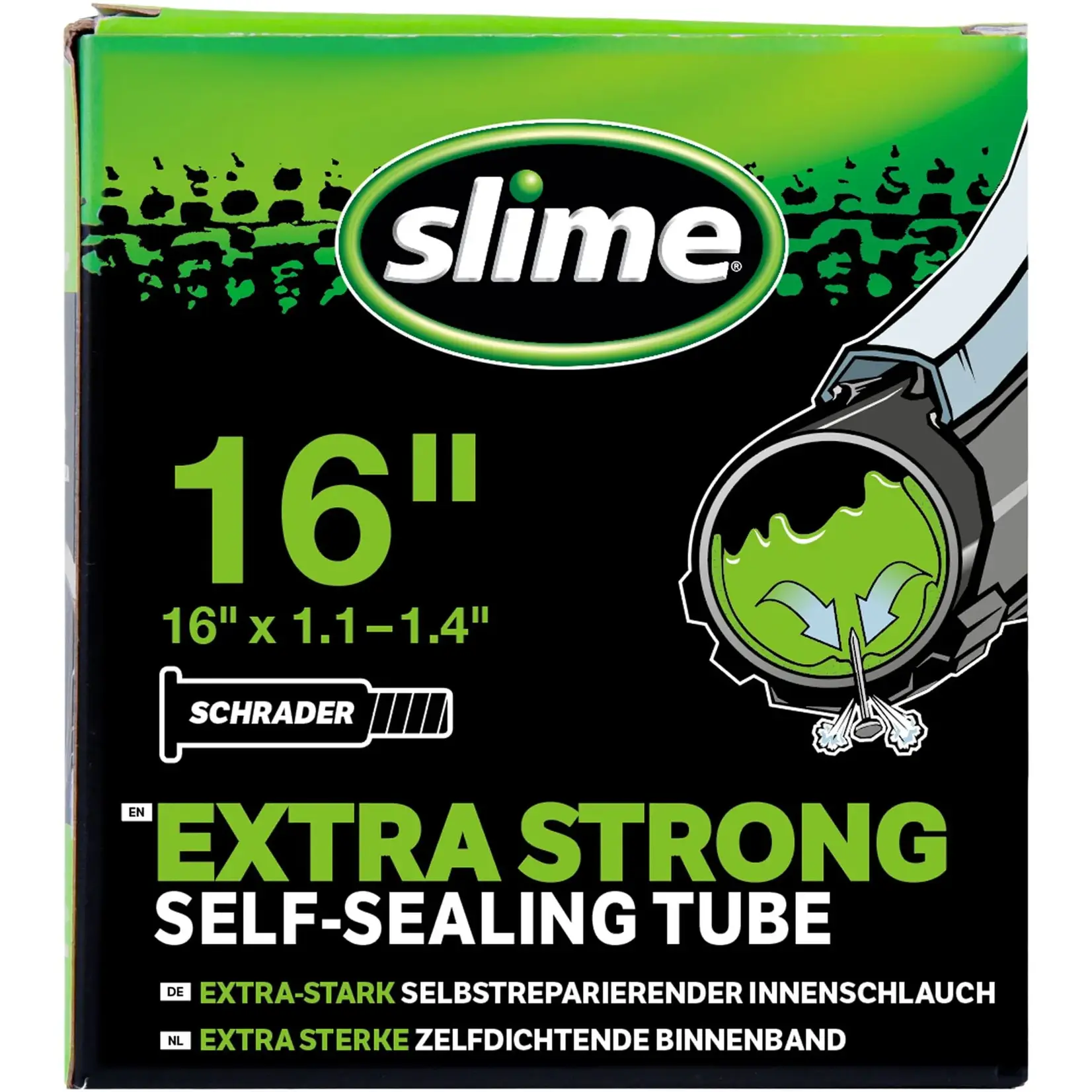 Slime Slime Smart Tube 16" x 1.1-1.4 Schrader Valve