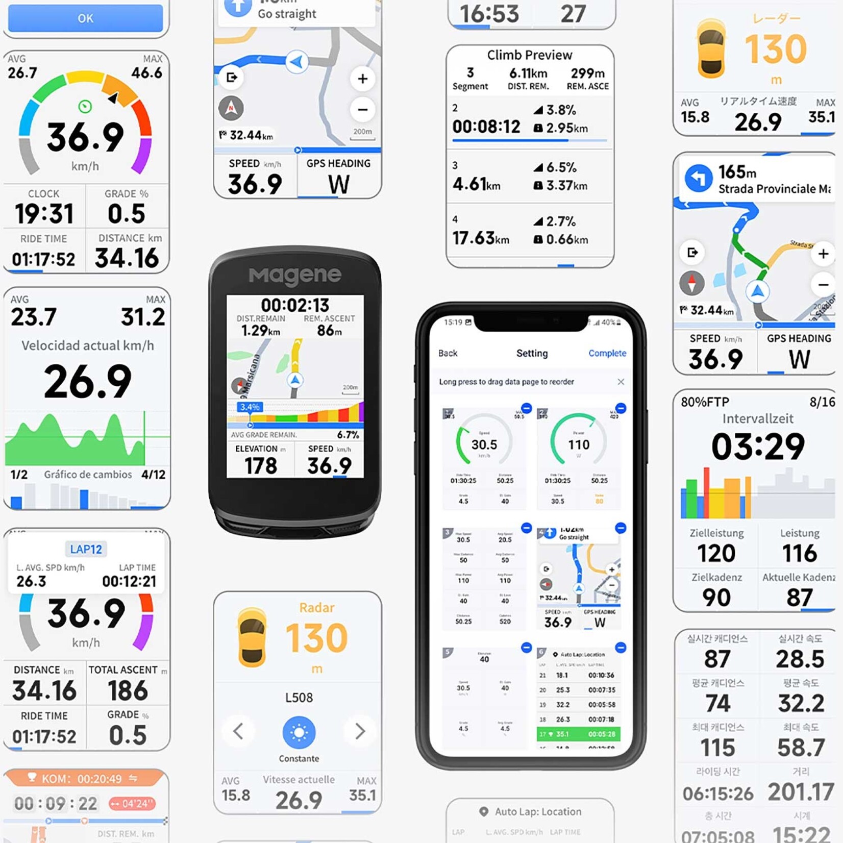 Magene Magene C606 V2 GPS Bike Computer