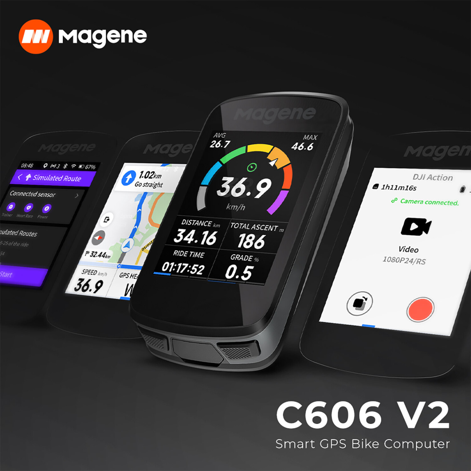 Magene Magene C606 V2 GPS Bike Computer