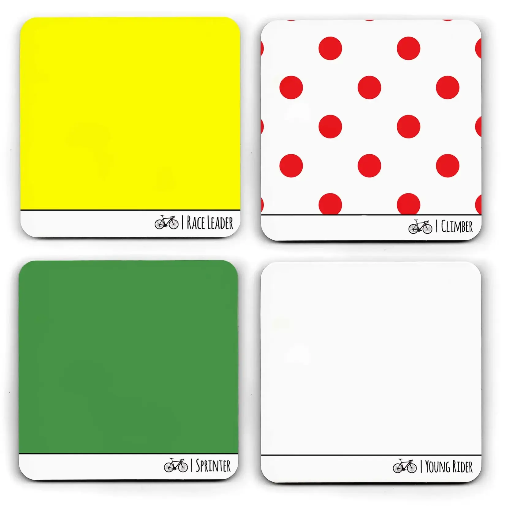EllieBeanPrints FAMOUS JERSEYS COASTER SET