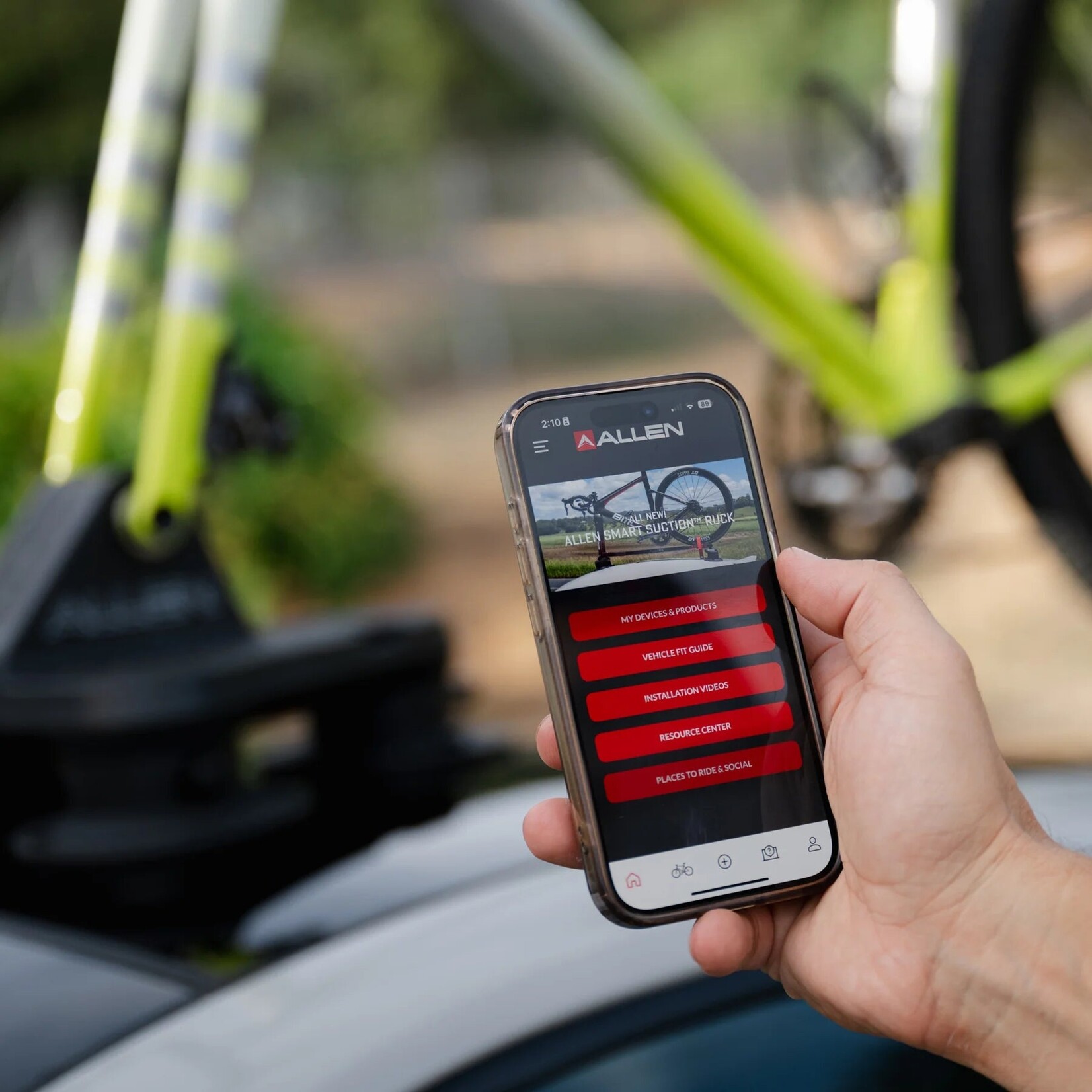 ALLEN Smart Suction Go 1 Bike Rack