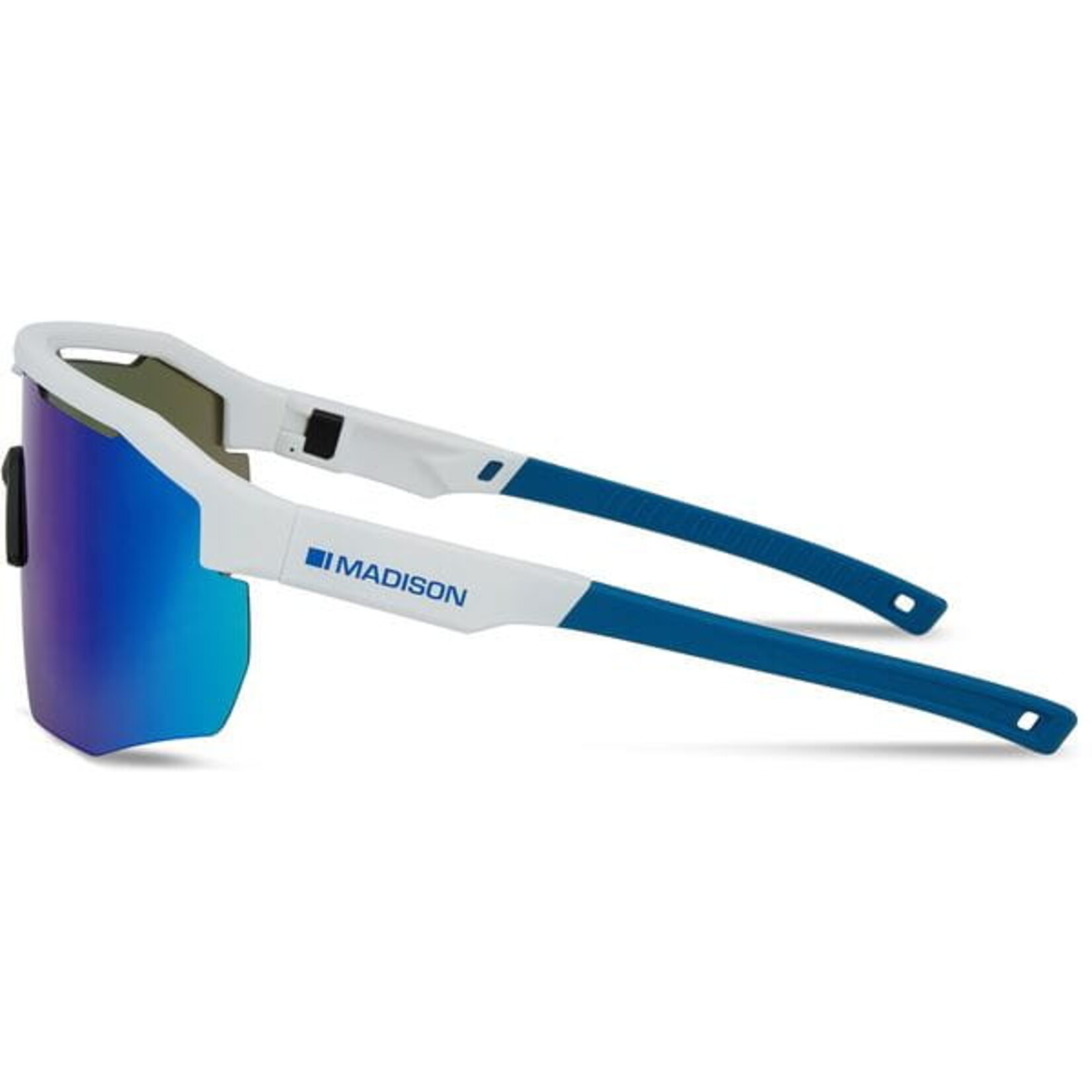 Madison Madison Cipher Glasses Gloss White / Green Mirror Lens